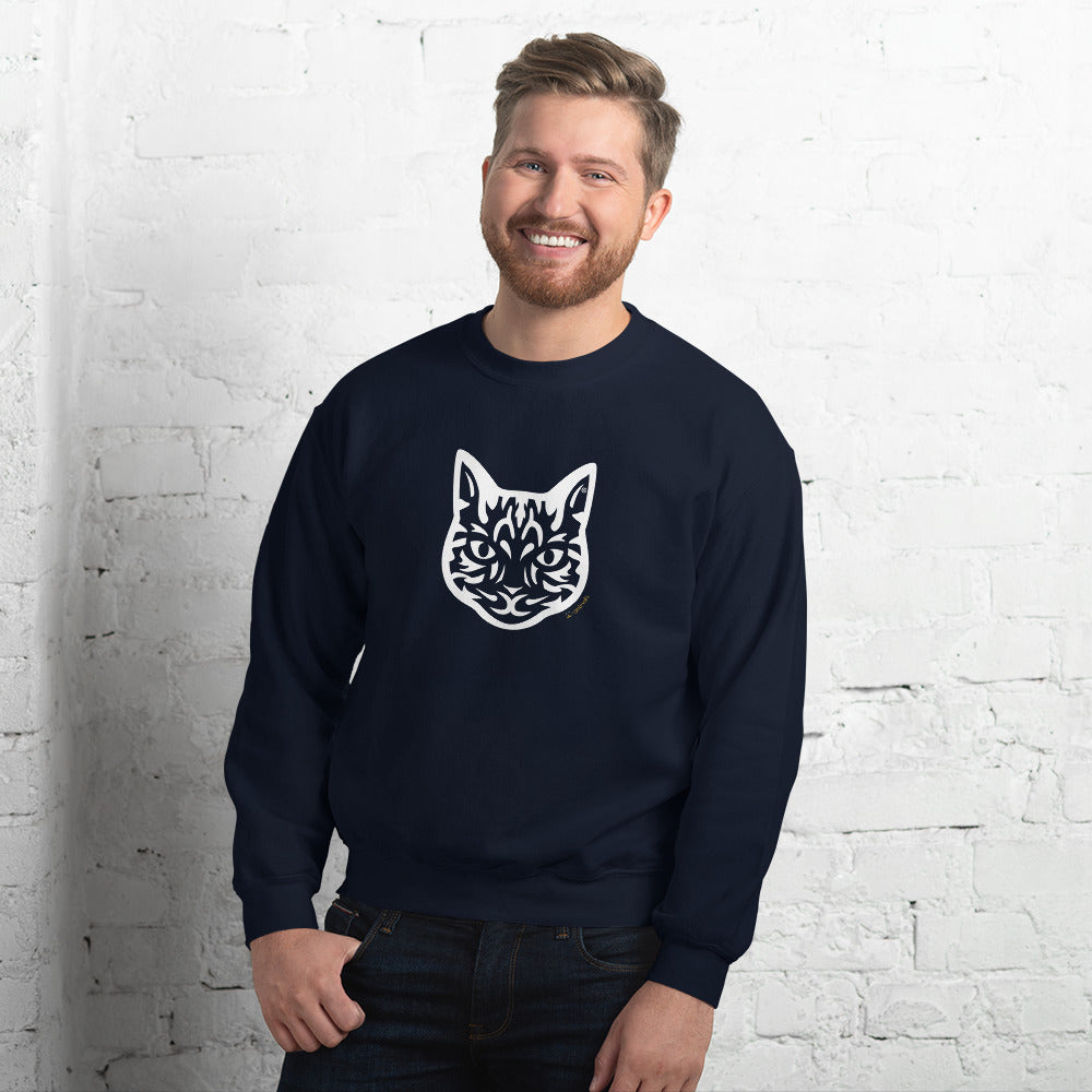 Moletom unissex - Gato Tigrado - Tribal i-animals