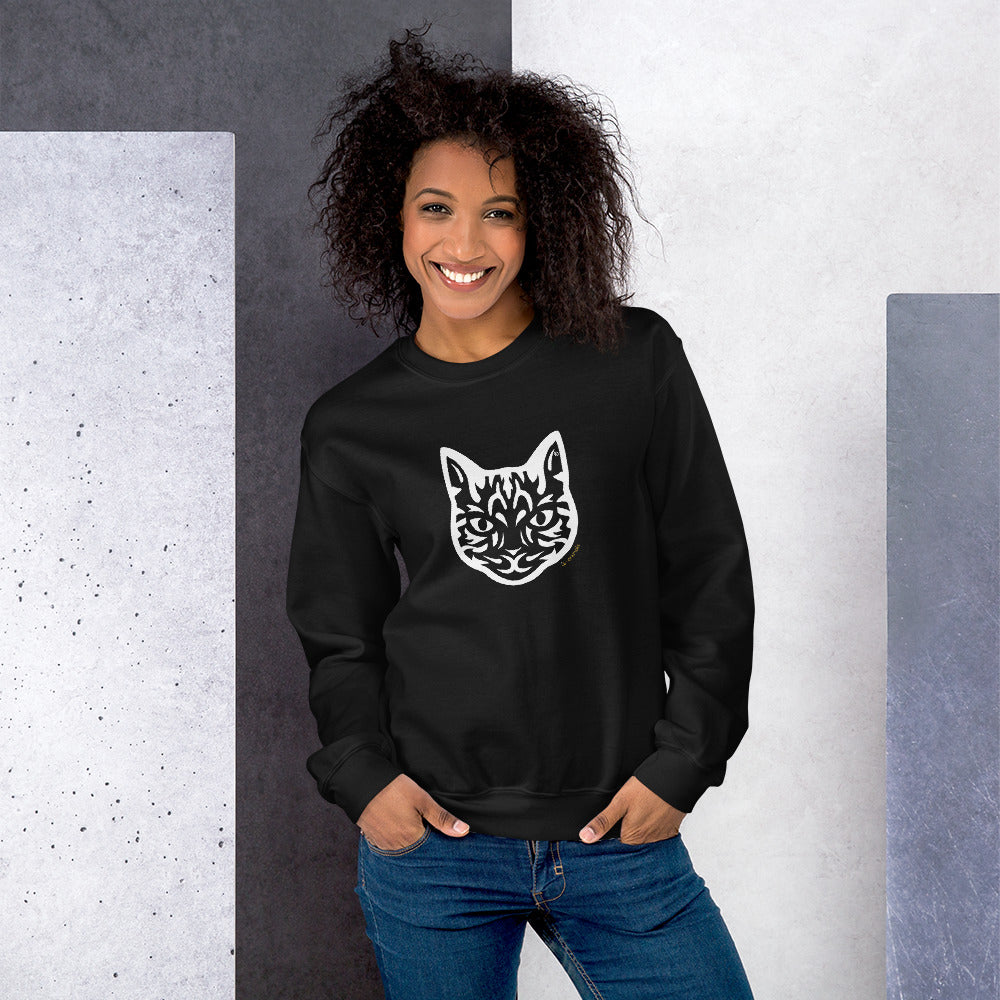 Moletom unissex - Gato Tigrado - Tribal i-animals