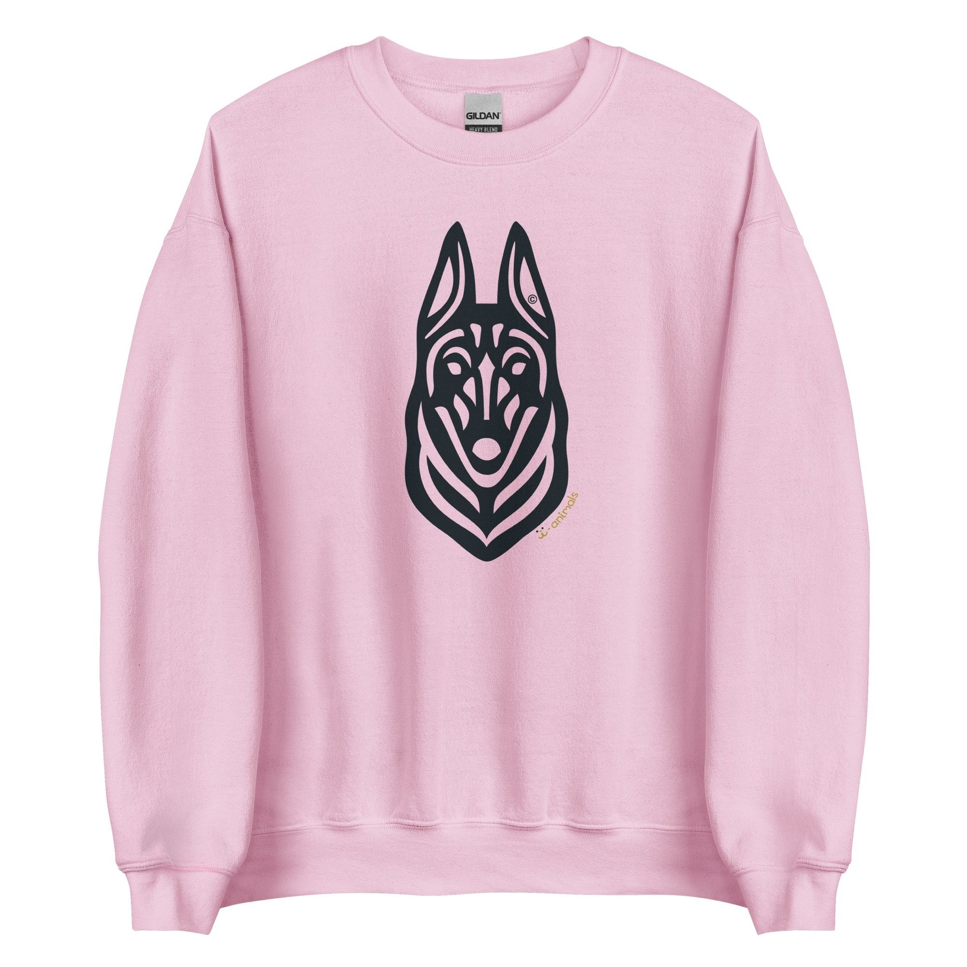 Moletom unissex - Malinois - Tribal - Cores Claras i-animals