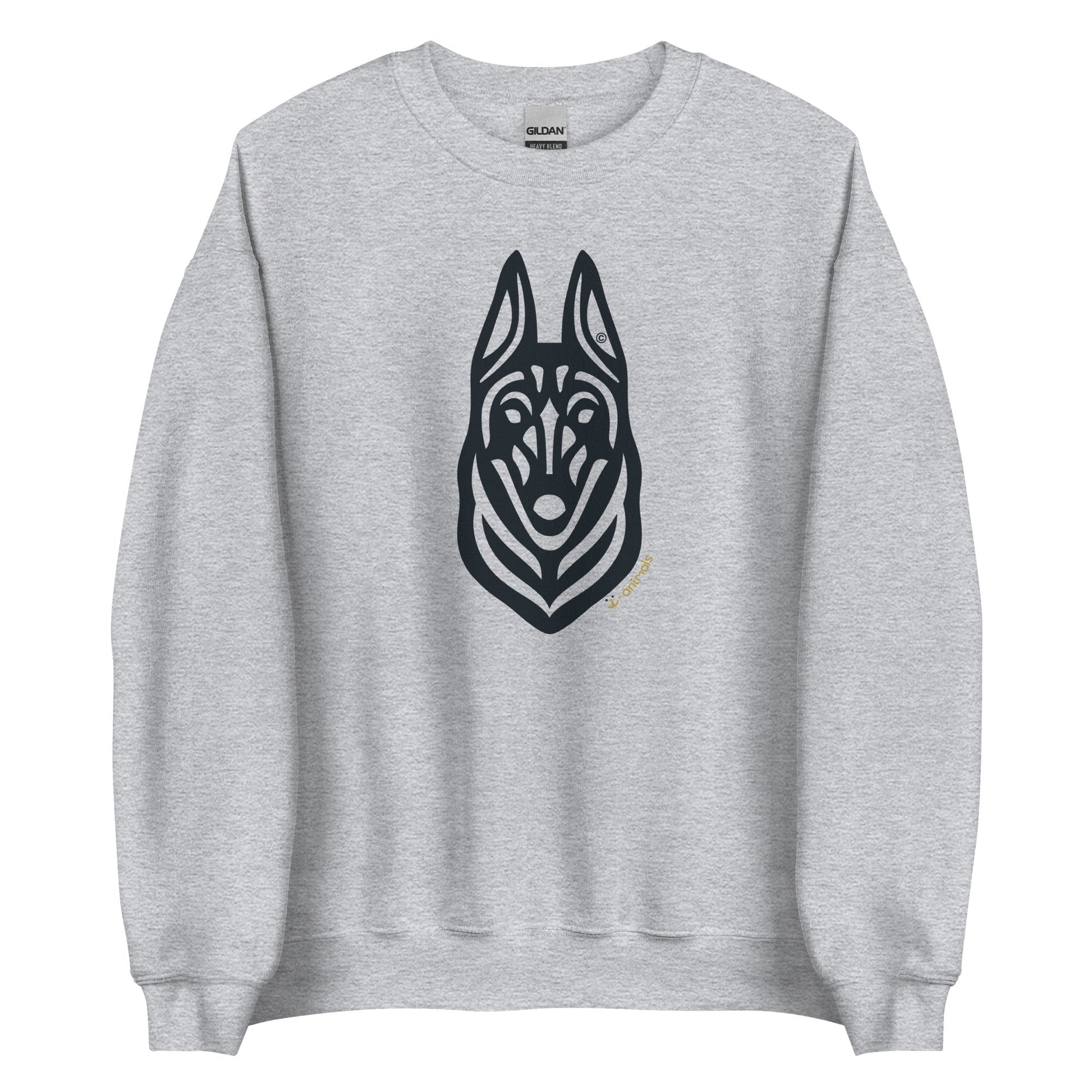 Moletom unissex - Malinois - Tribal - Cores Claras i-animals