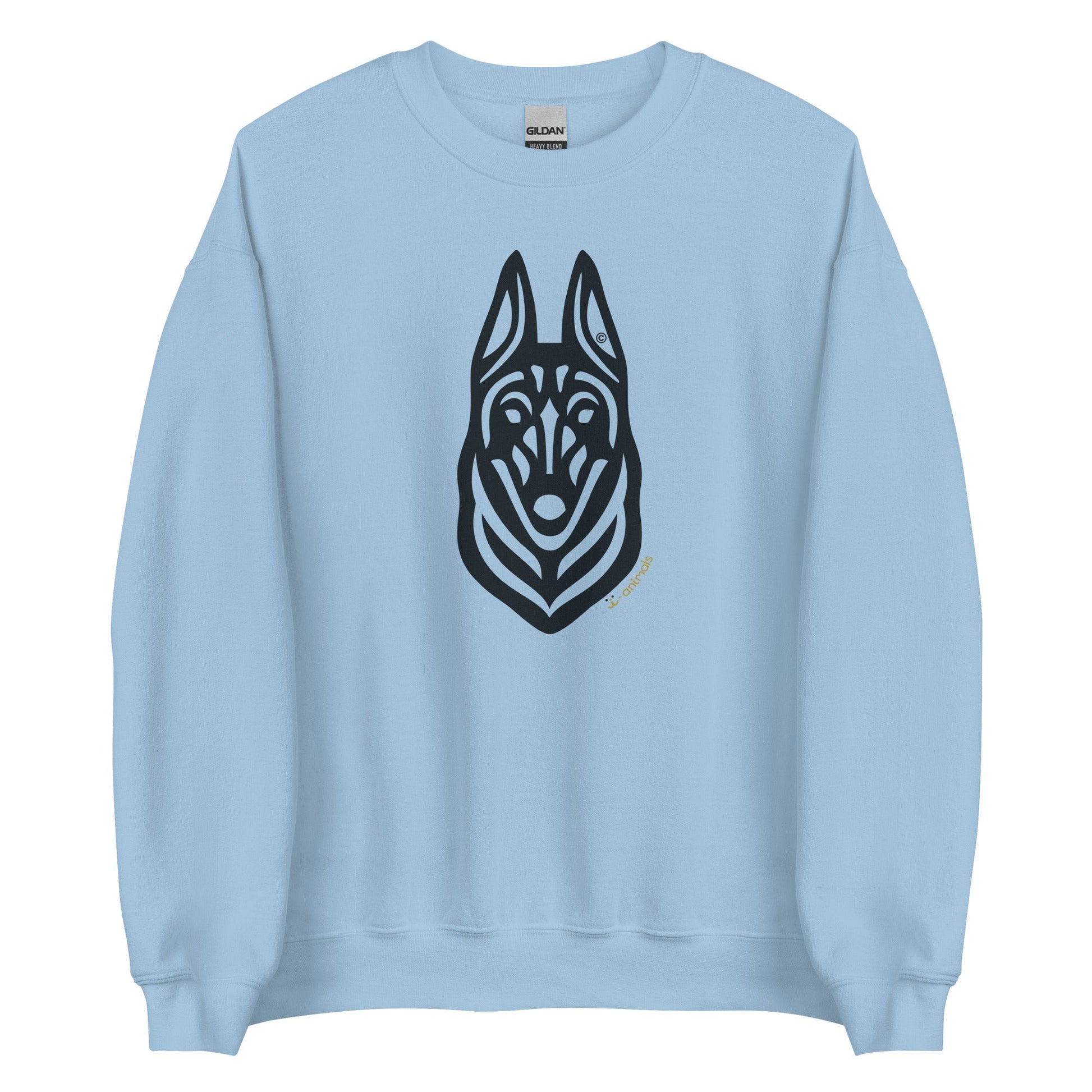 Moletom unissex - Malinois - Tribal - Cores Claras i-animals