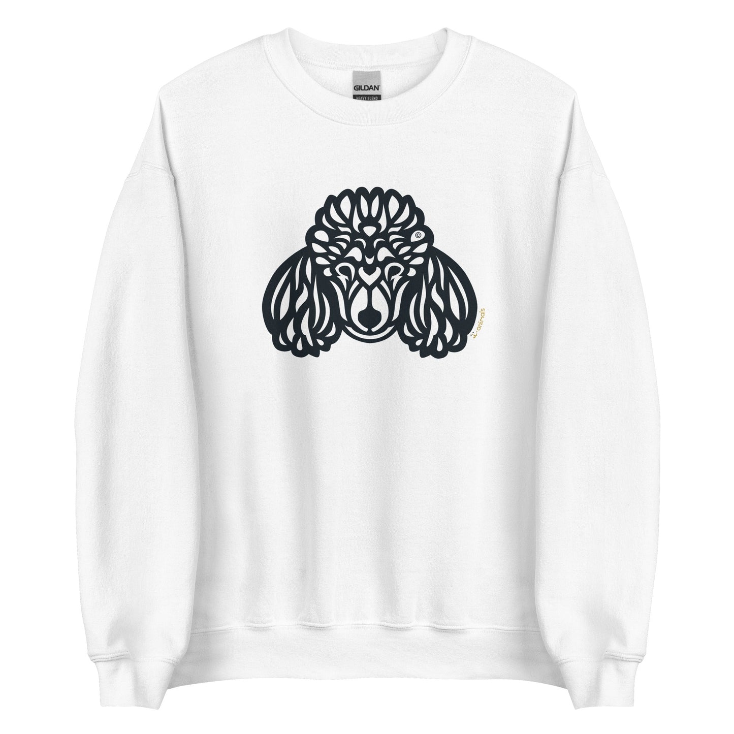 Moletom unissex - Poodle - Tribal - Cores Claras i-animals