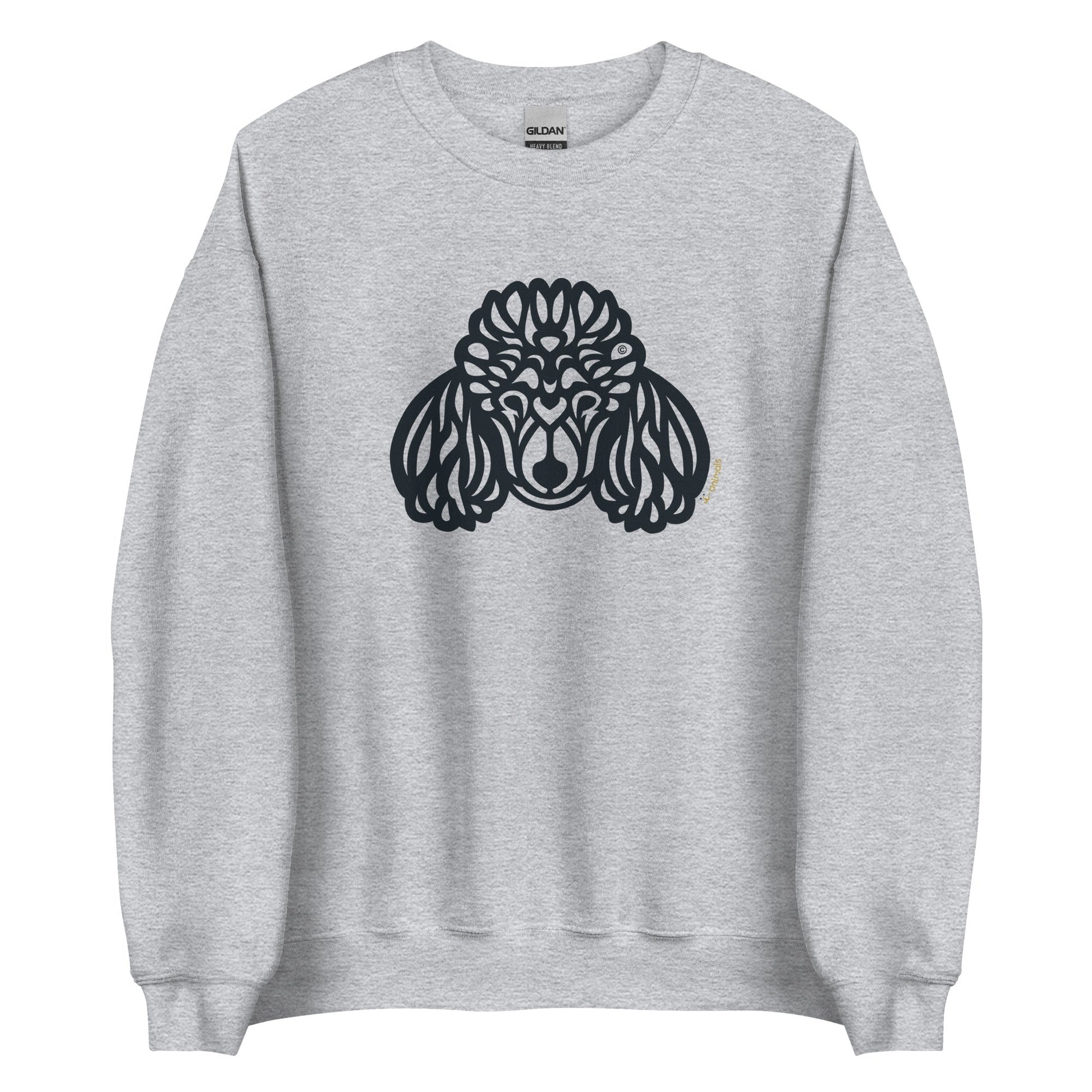 Moletom unissex - Poodle - Tribal - Cores Claras i-animals