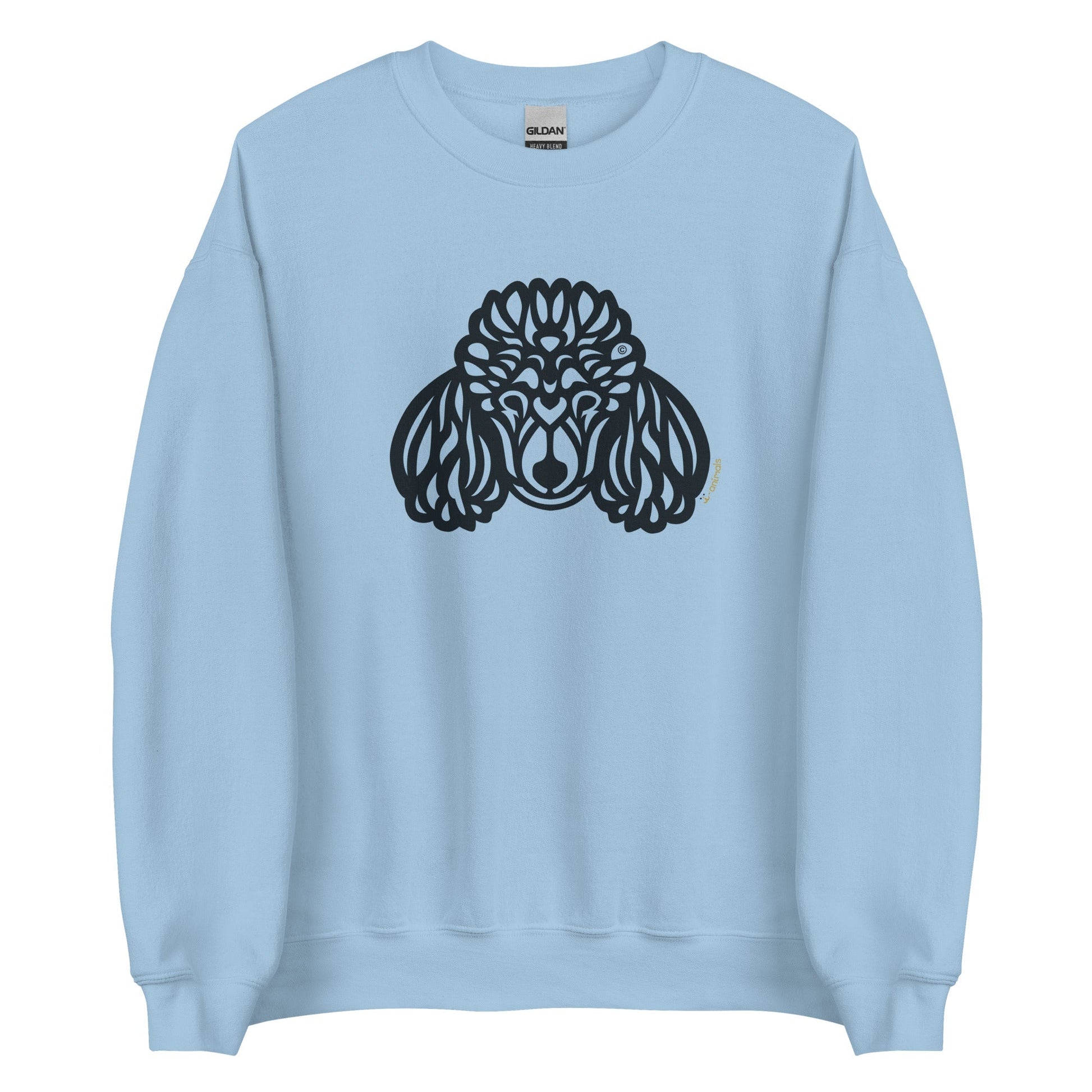 Moletom unissex - Poodle - Tribal - Cores Claras i-animals