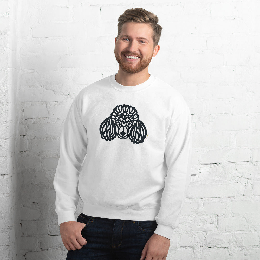 Moletom unissex - Poodle - Tribal - Cores Claras i-animals