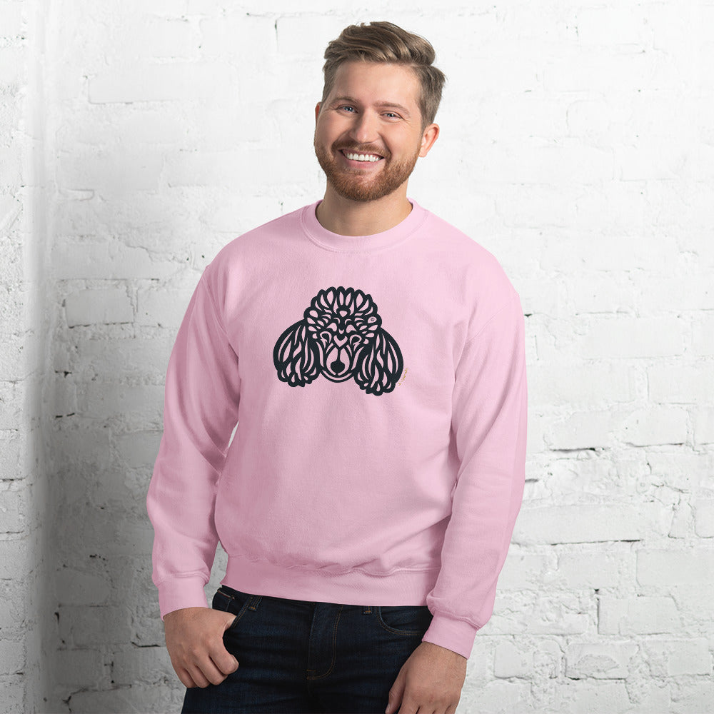 Moletom unissex - Poodle - Tribal - Cores Claras i-animals