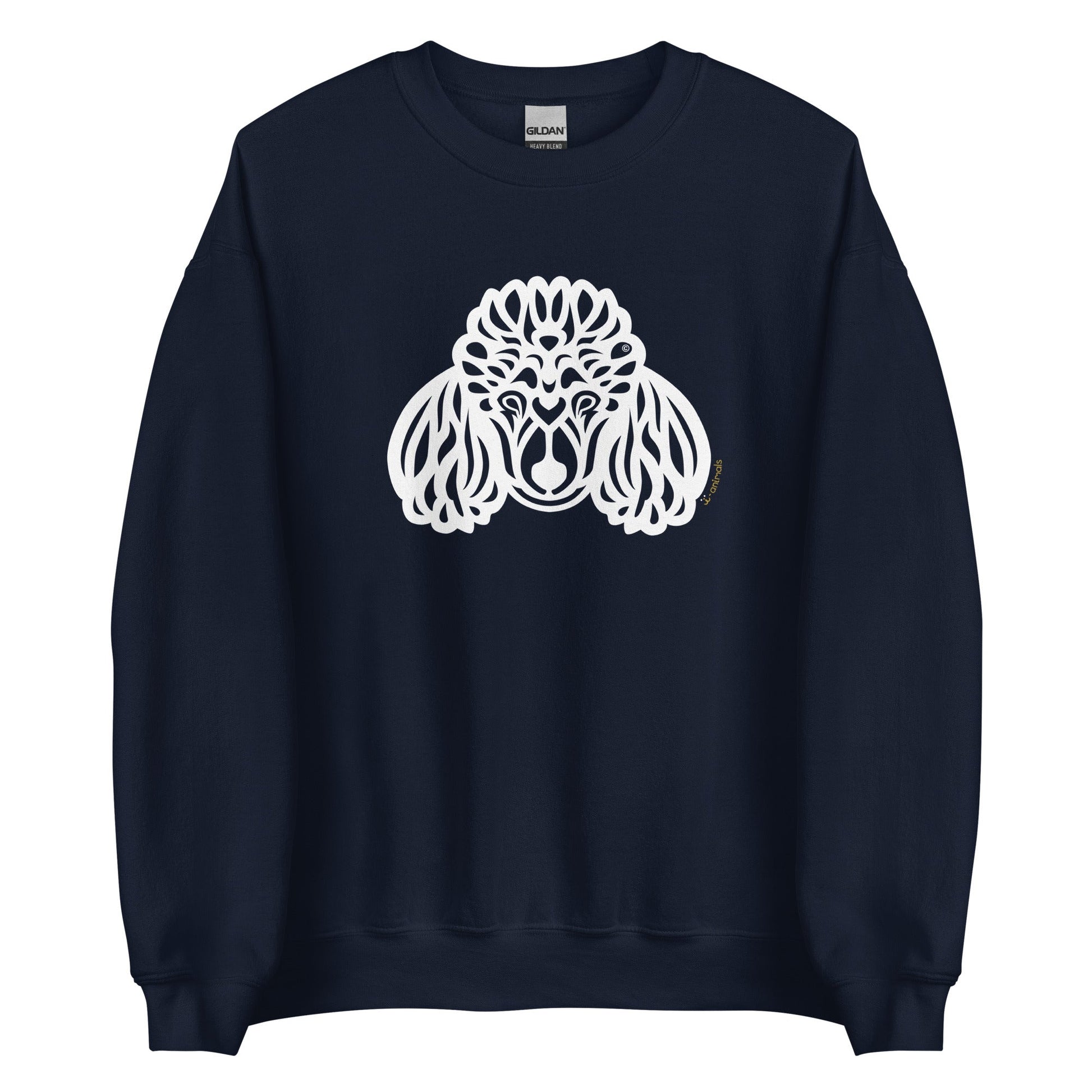 Moletom unissex - Poodle - Tribal i-animals