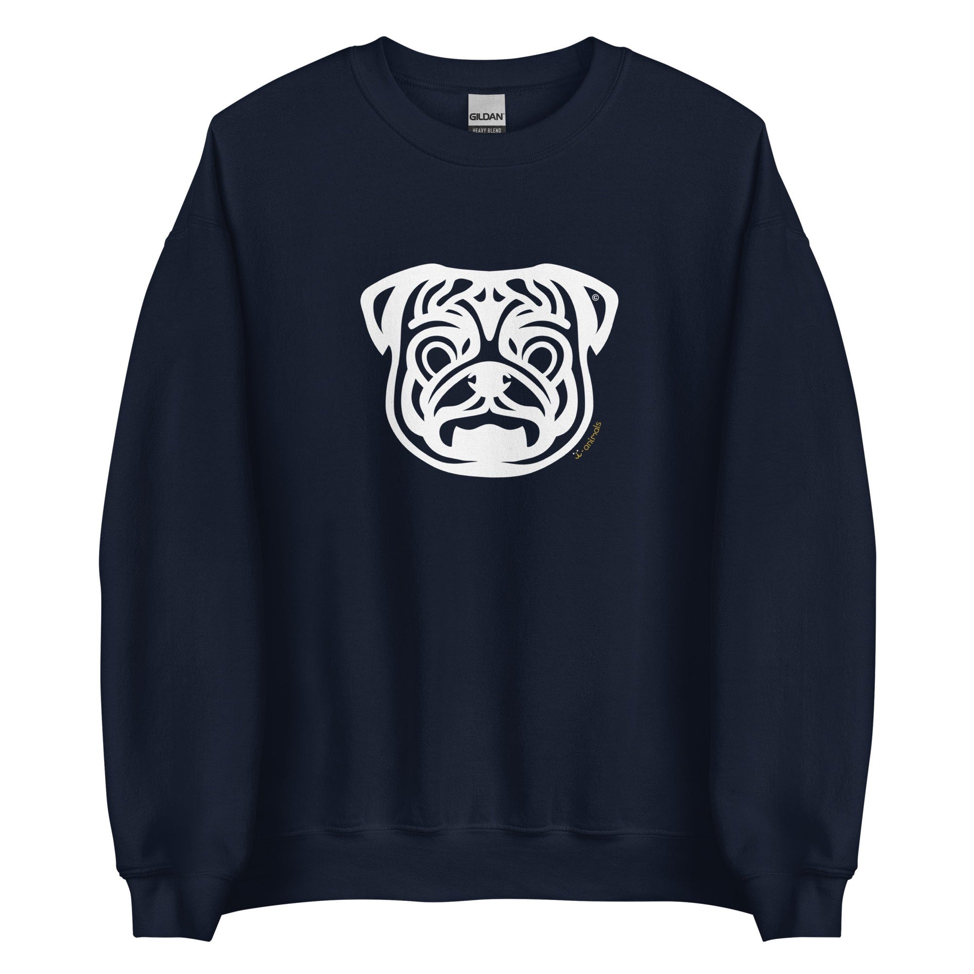 Moletom unissex - Pug - Tribal i-animals