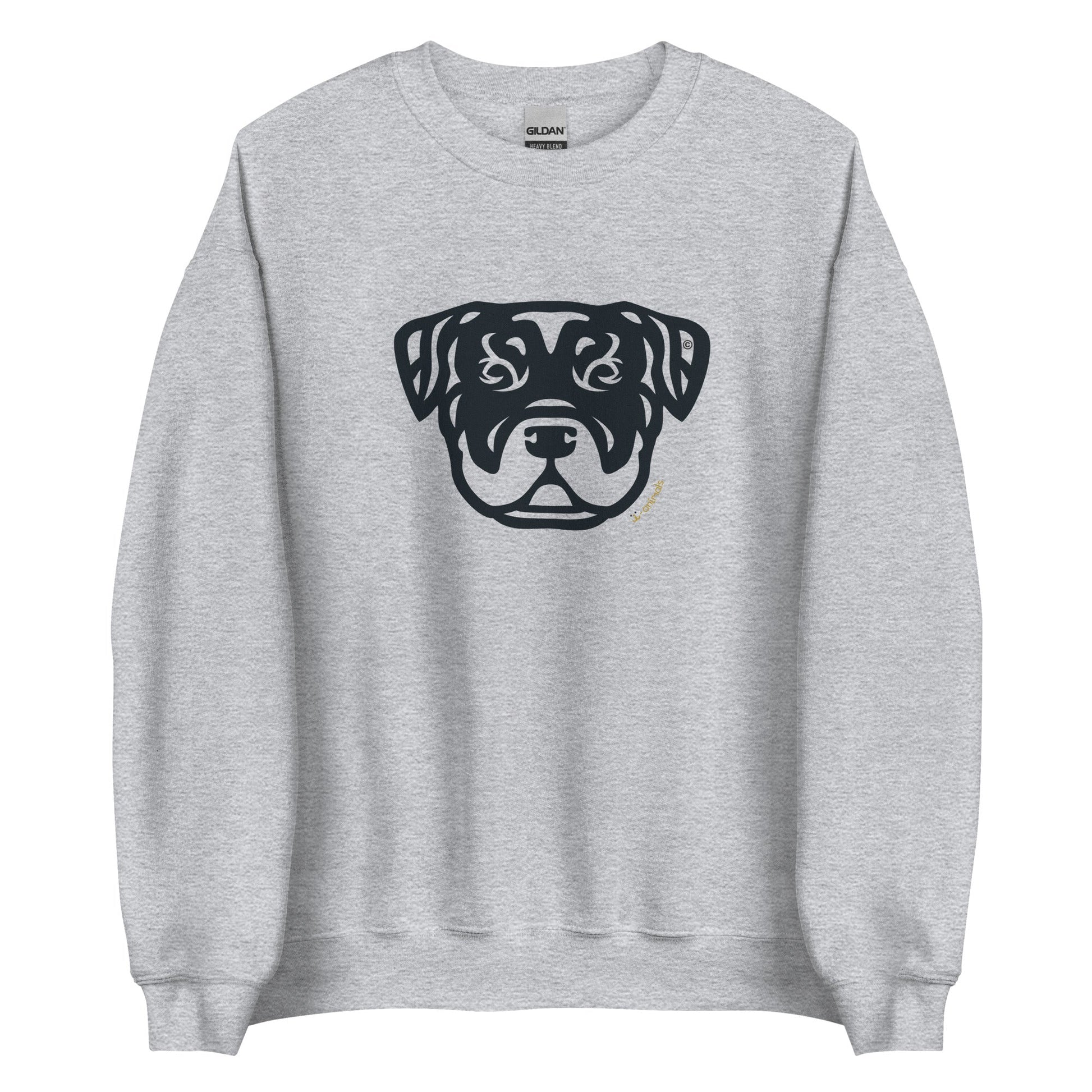 Moletom unissex - Rottweiler - Tribal - Cores Claras i-animals