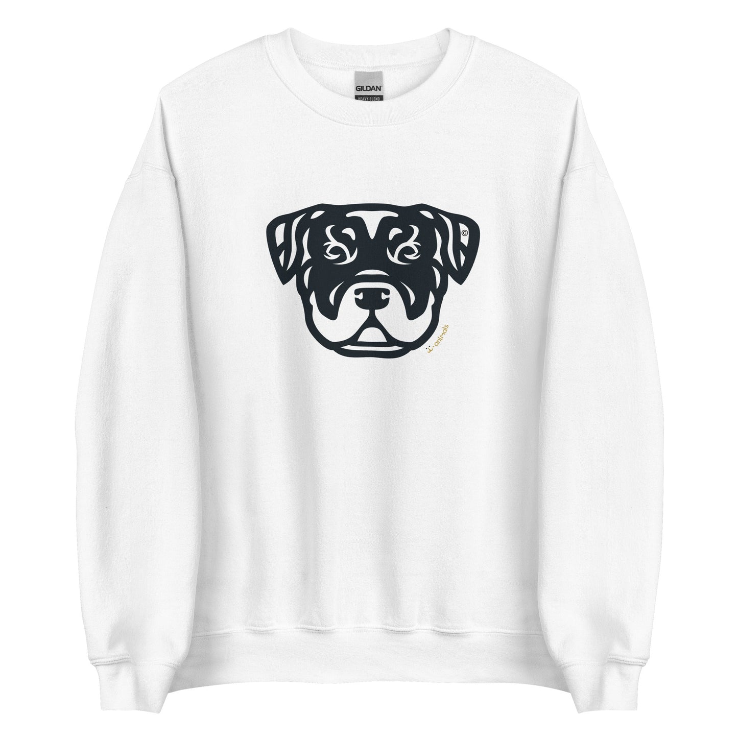 Moletom unissex - Rottweiler - Tribal - Cores Claras i-animals