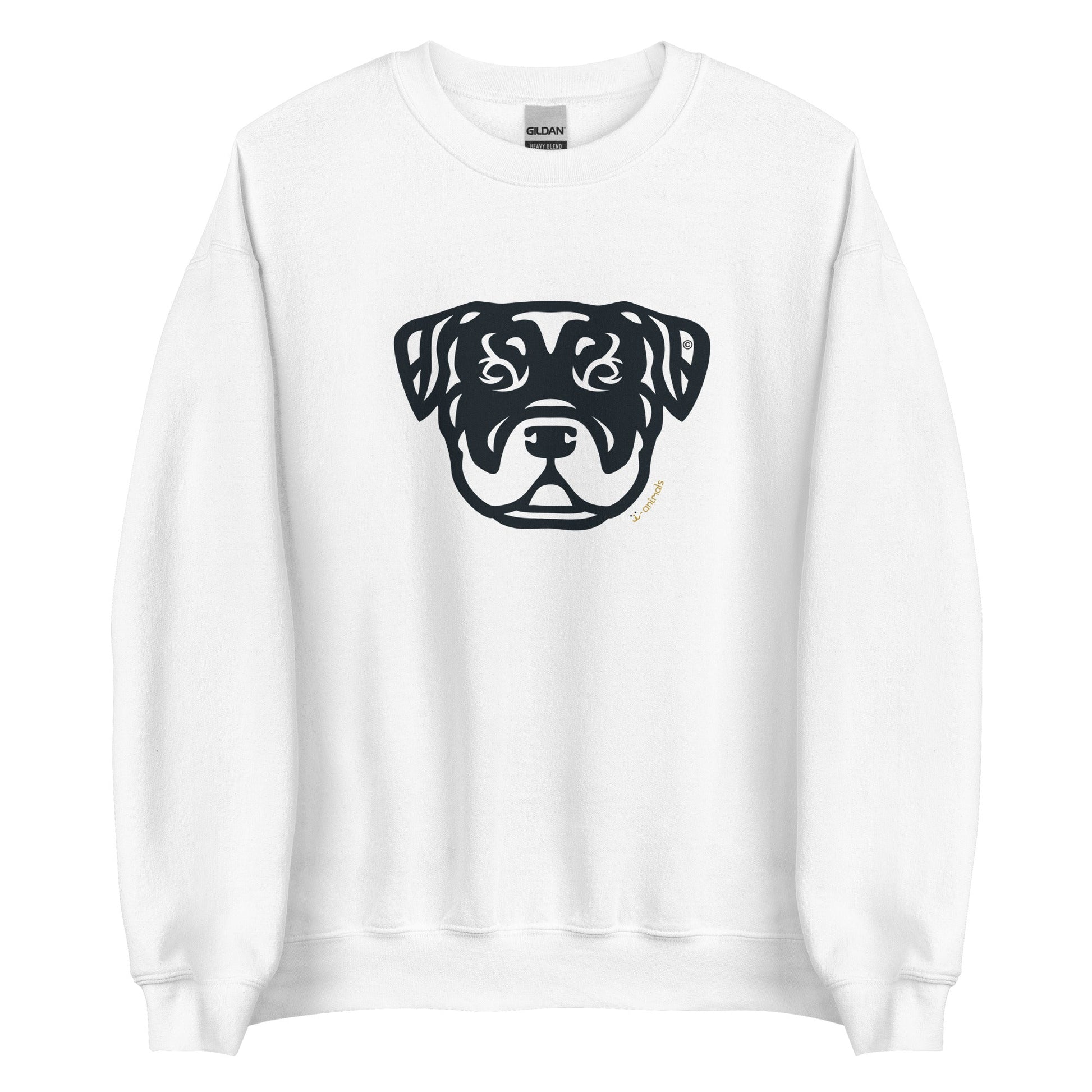 Moletom unissex - Rottweiler - Tribal - Cores Claras i-animals