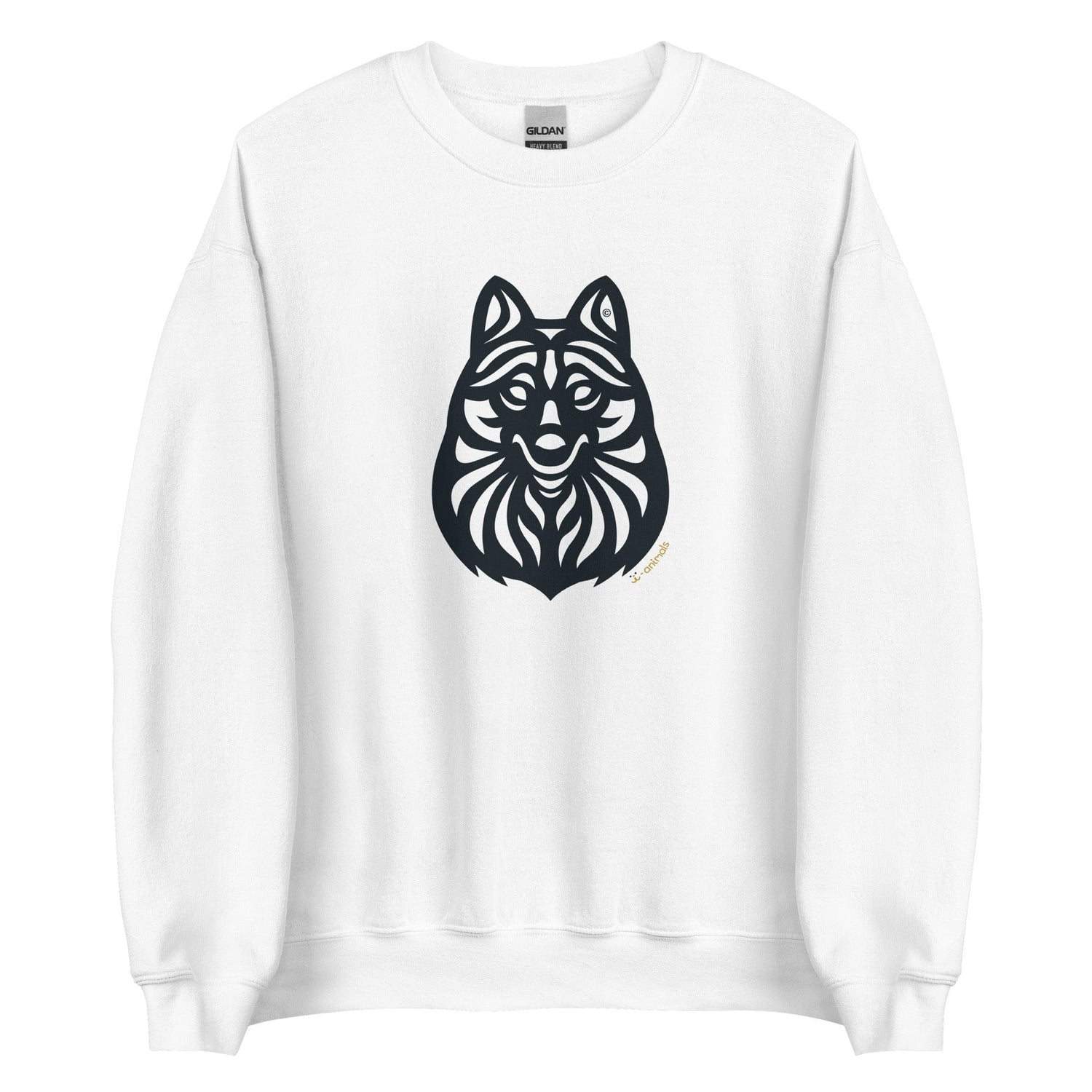 Moletom unissex - Schipperke - Tribal - Cores Claras i-animals