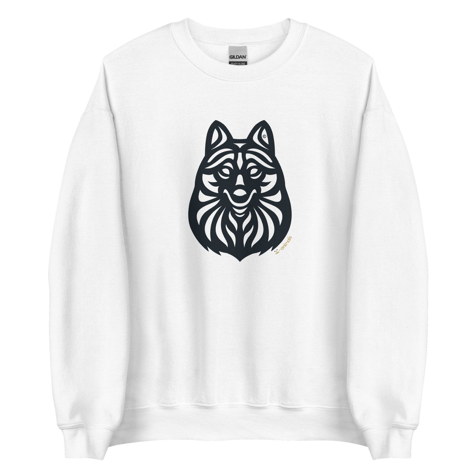 Moletom unissex - Schipperke - Tribal - Cores Claras i-animals