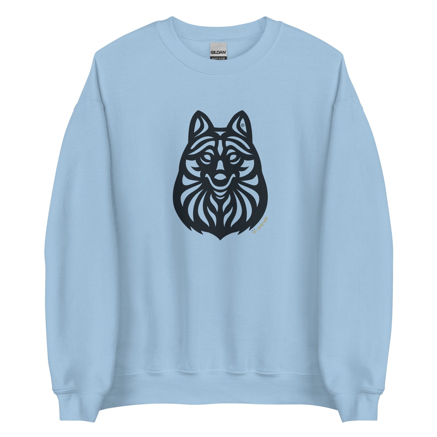 Moletom unissex - Schipperke - Tribal - Cores Claras i-animals