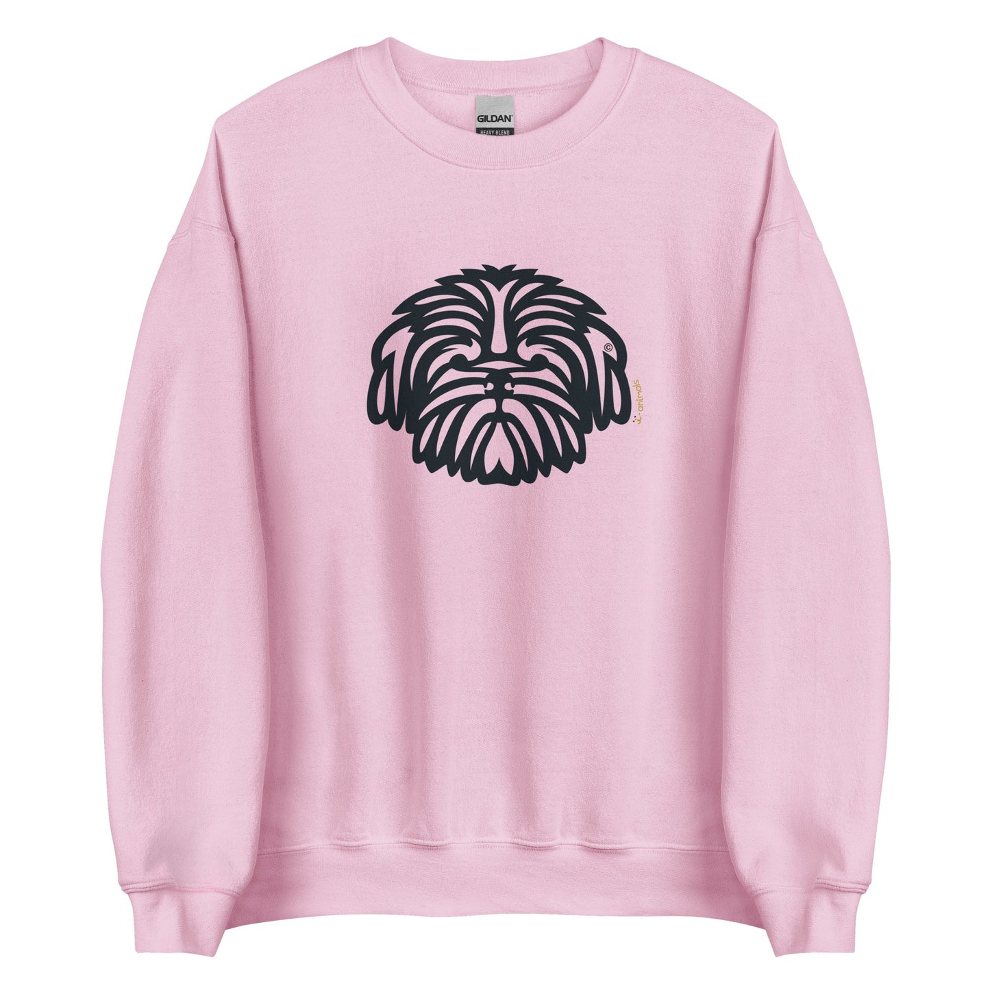 Moletom unissex - Shih Tzu - Tribal - Cores Claras i-animals