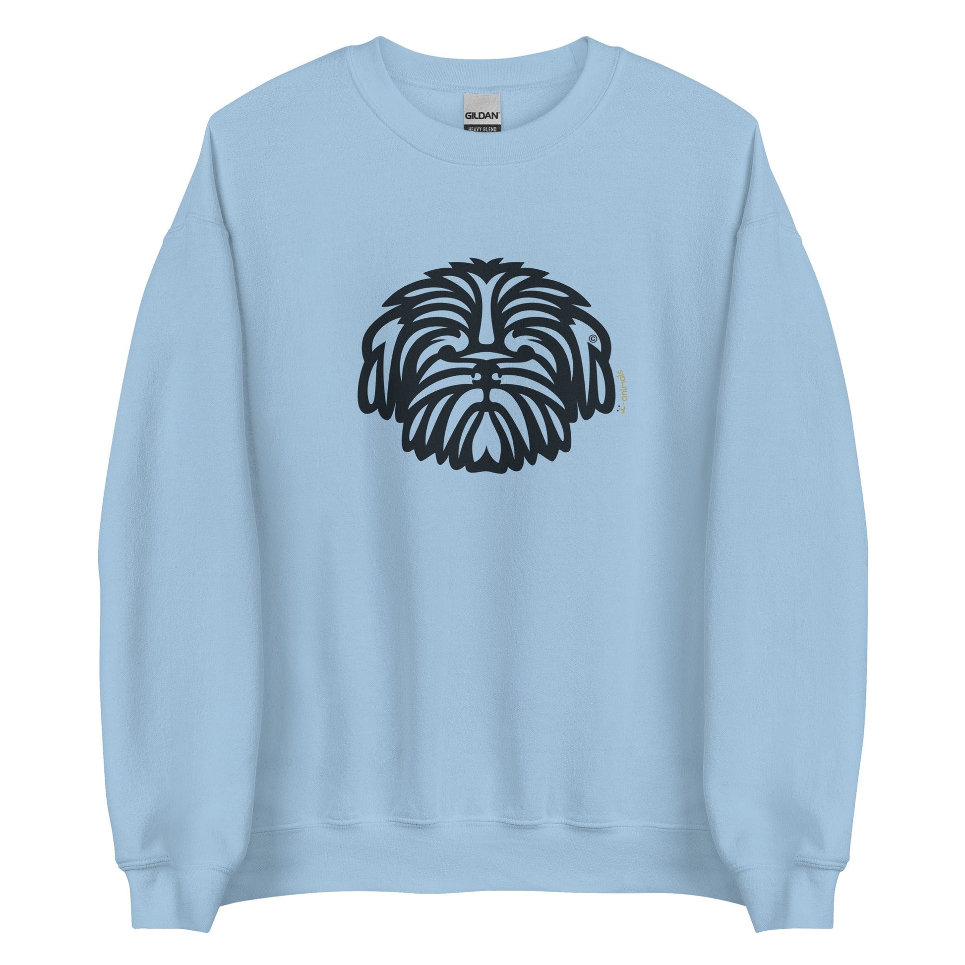 Moletom unissex - Shih Tzu - Tribal - Cores Claras i-animals