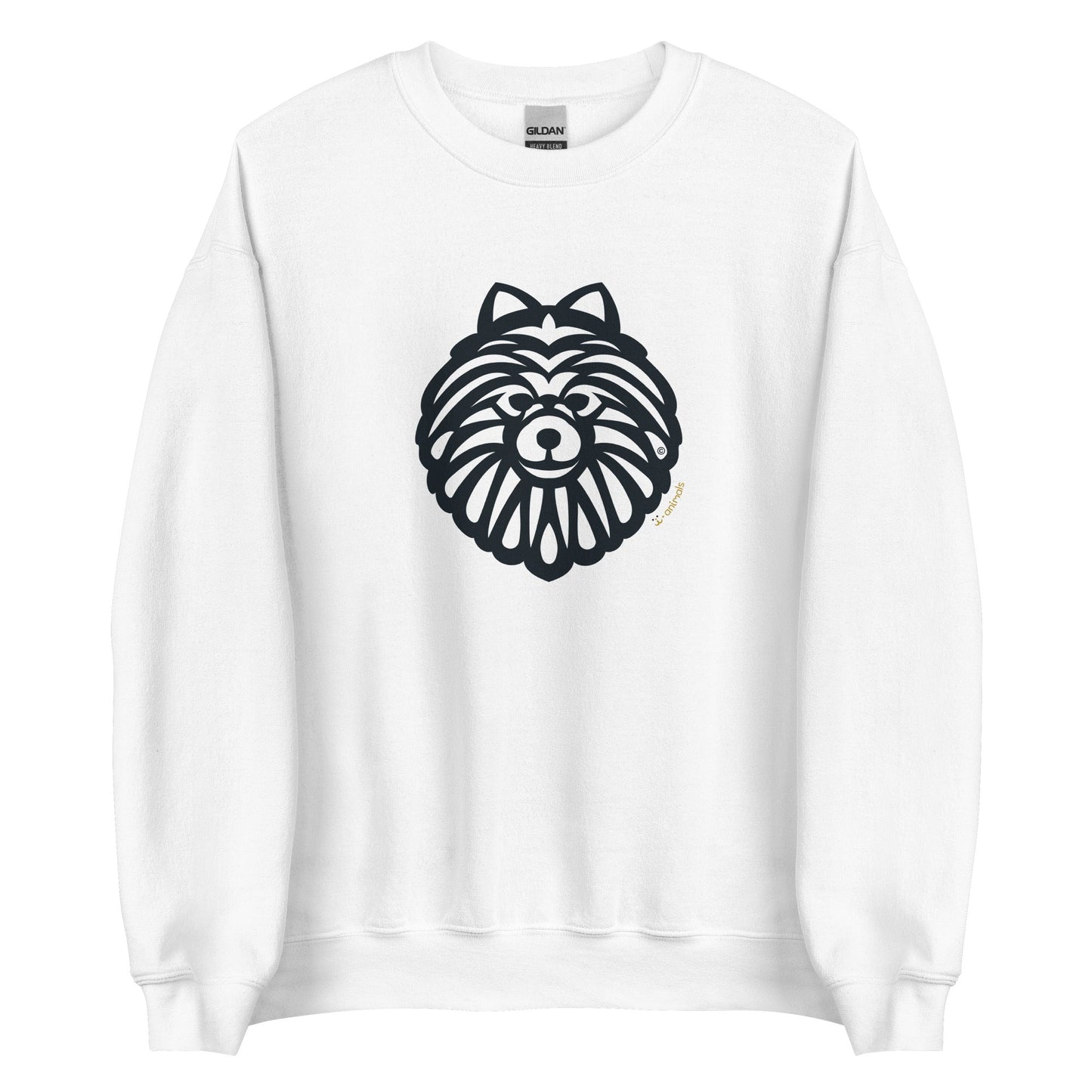 Moletom unissex - Spitz Alemao - Tribal - Cores Claras i-animals
