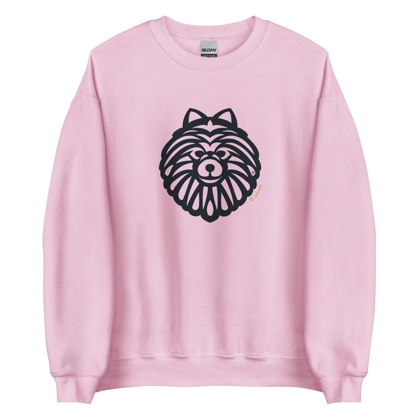 Moletom unissex - Spitz Alemao - Tribal - Cores Claras i-animals