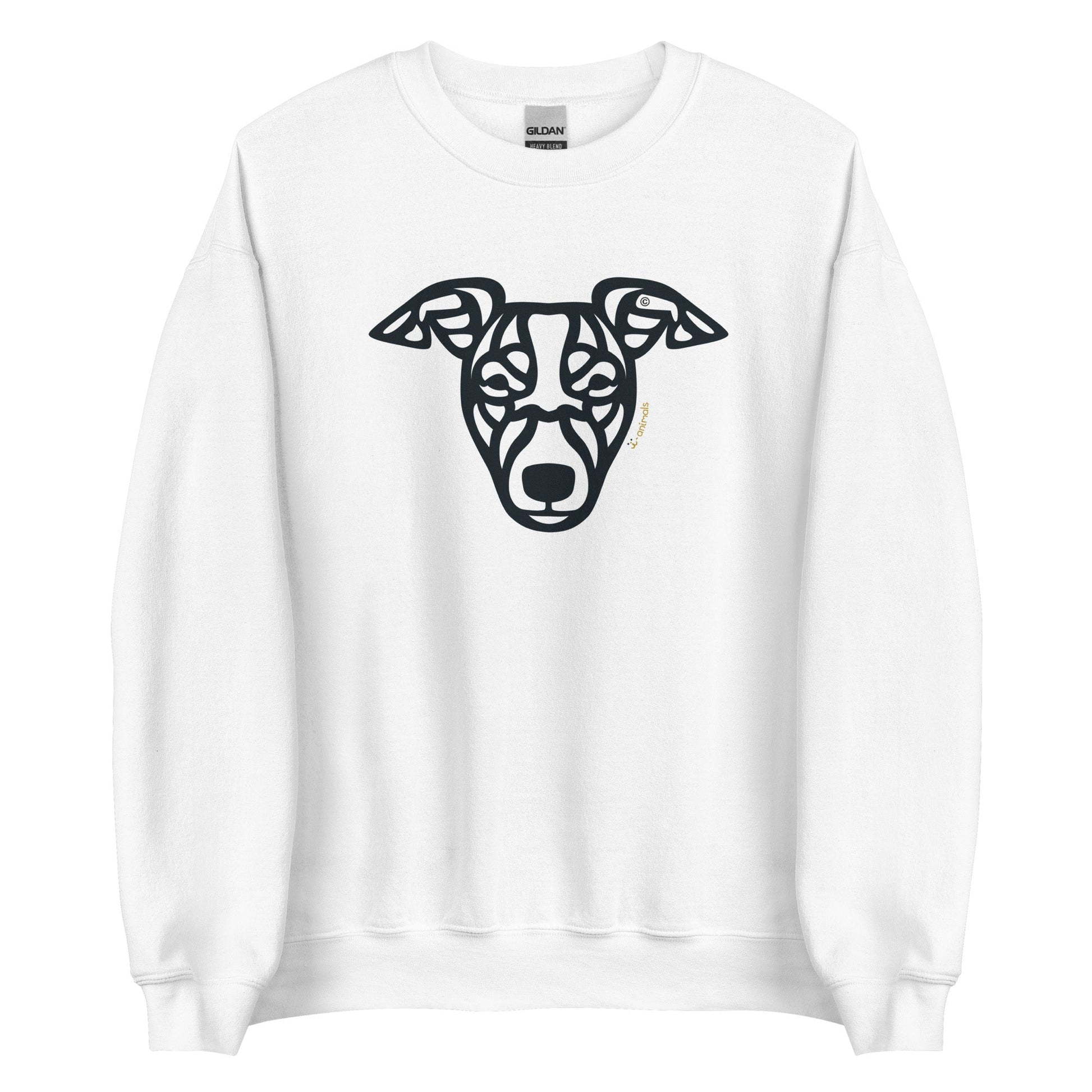 Moletom unissex - Whippet - Tribal - Cores Claras i-animals