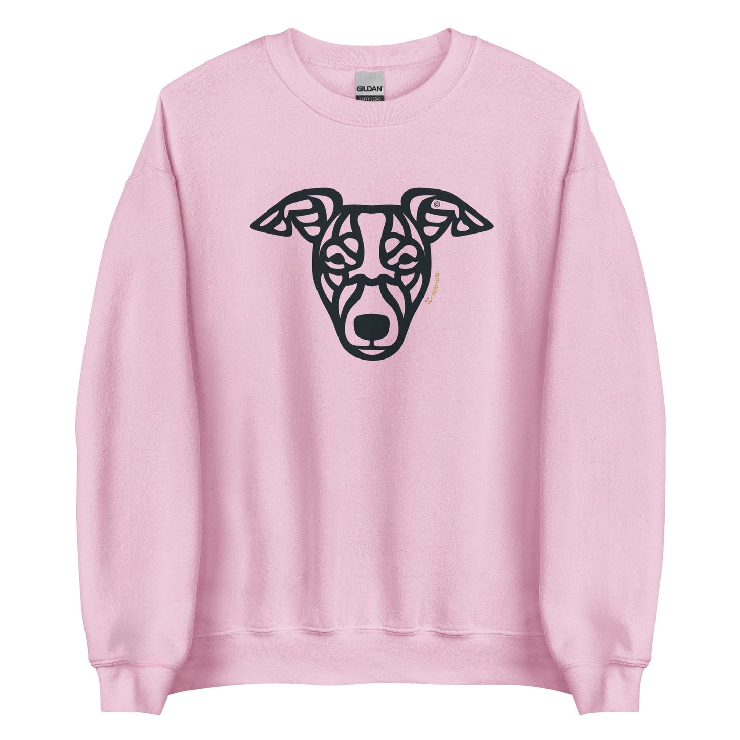 Moletom unissex - Whippet - Tribal - Cores Claras i-animals