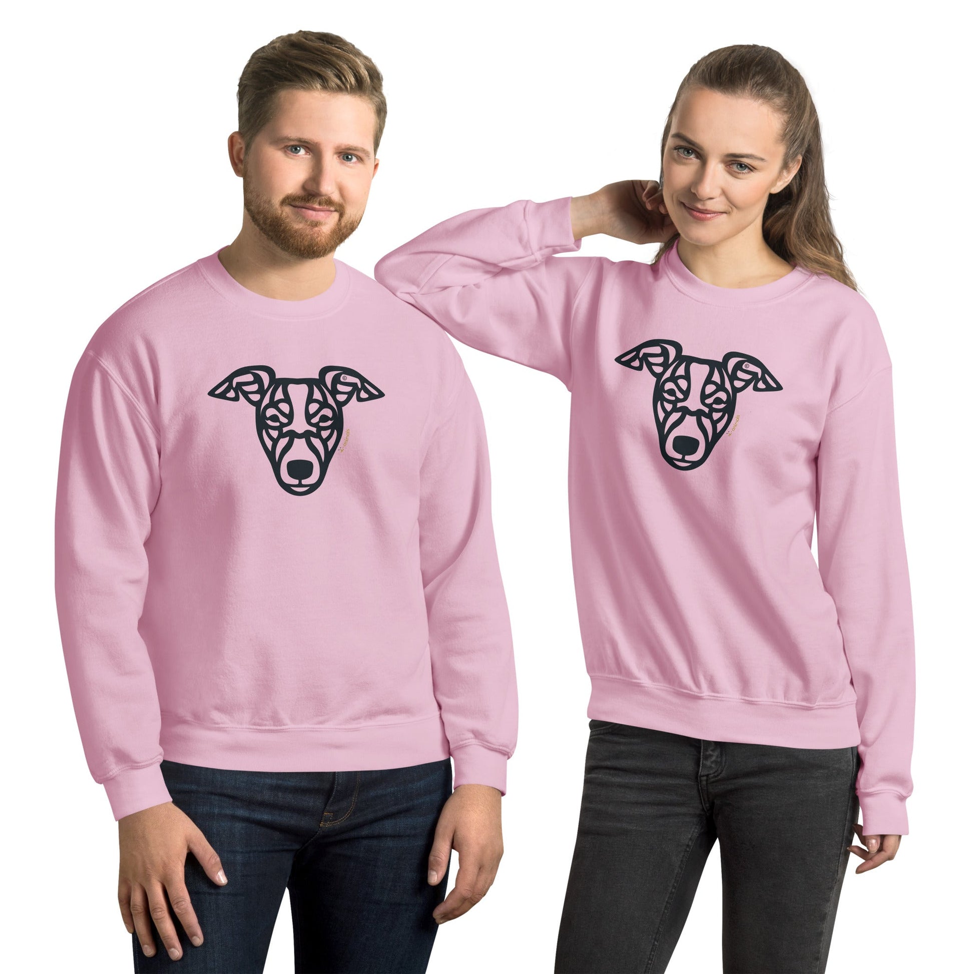 Moletom unissex - Whippet - Tribal - Cores Claras i-animals