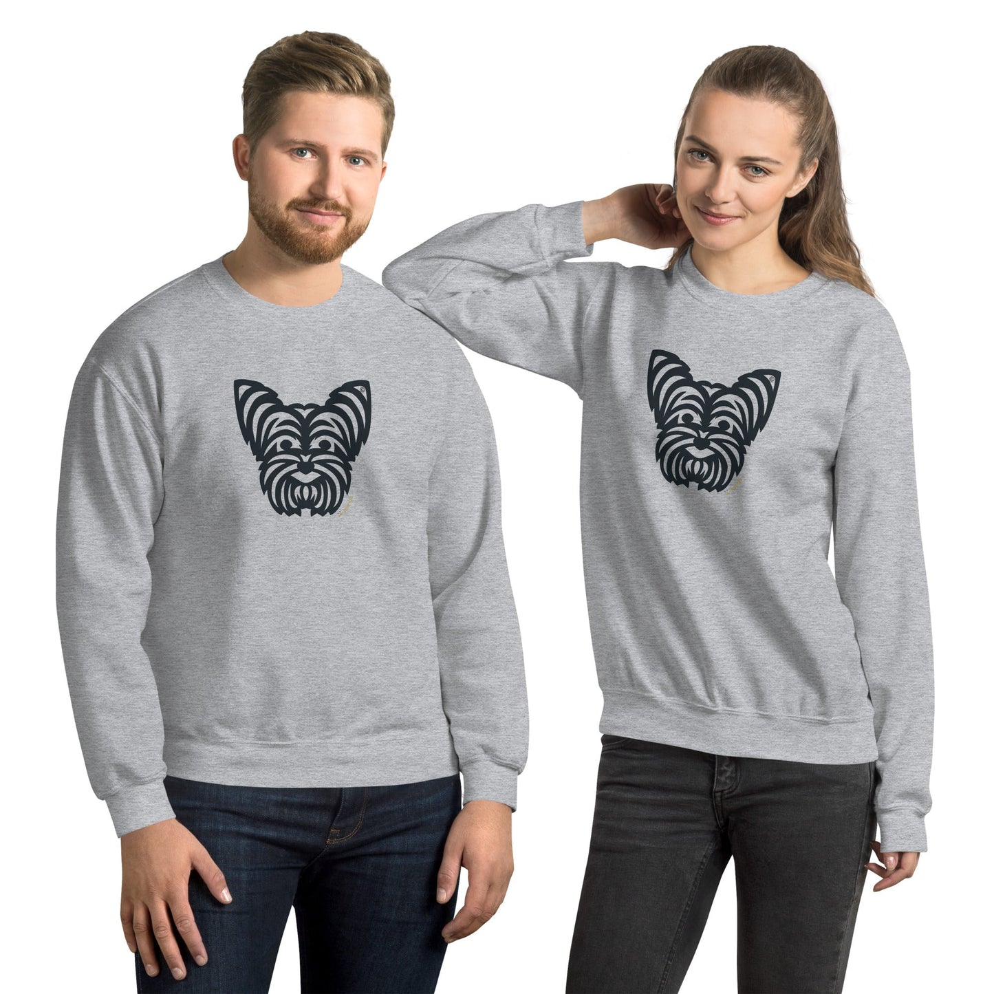 Moletom unissex - Yorkshire - Tribal - Cores Claras i-animals