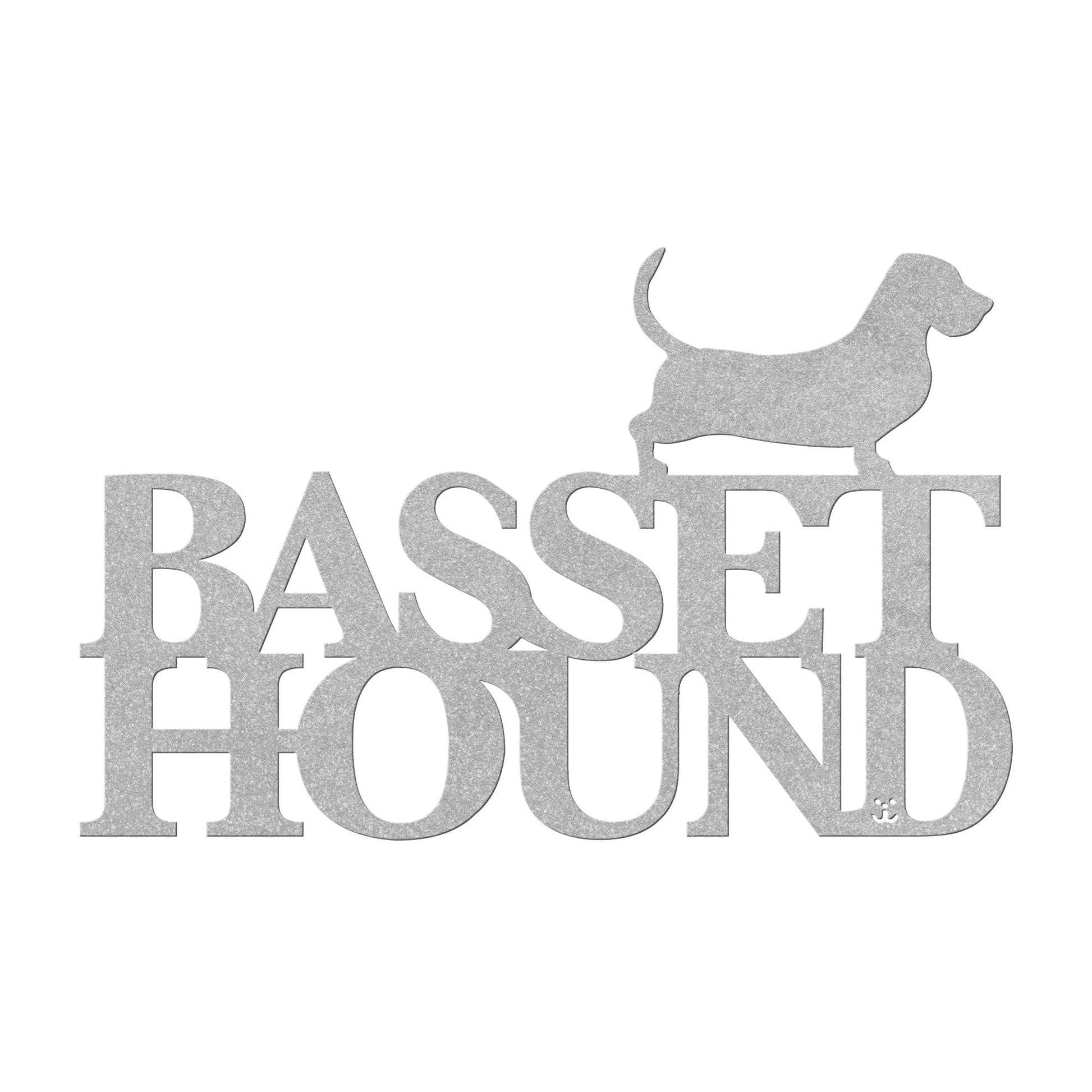 Placa de metal Basset Hound - Identidade i-animals