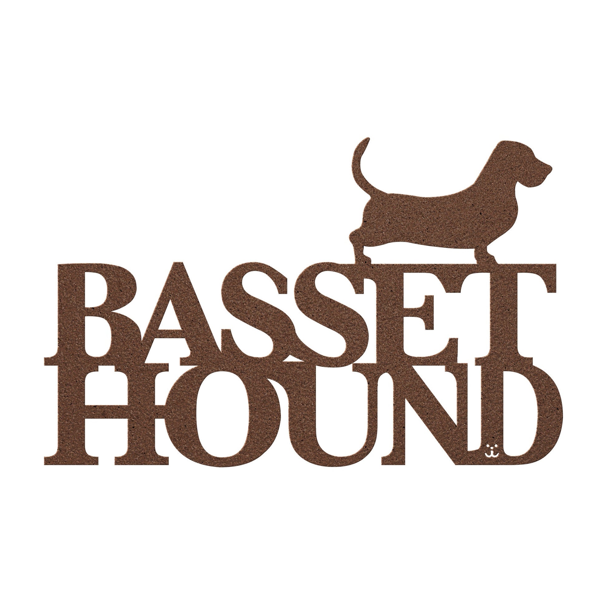 Placa de metal Basset Hound - Identidade i-animals