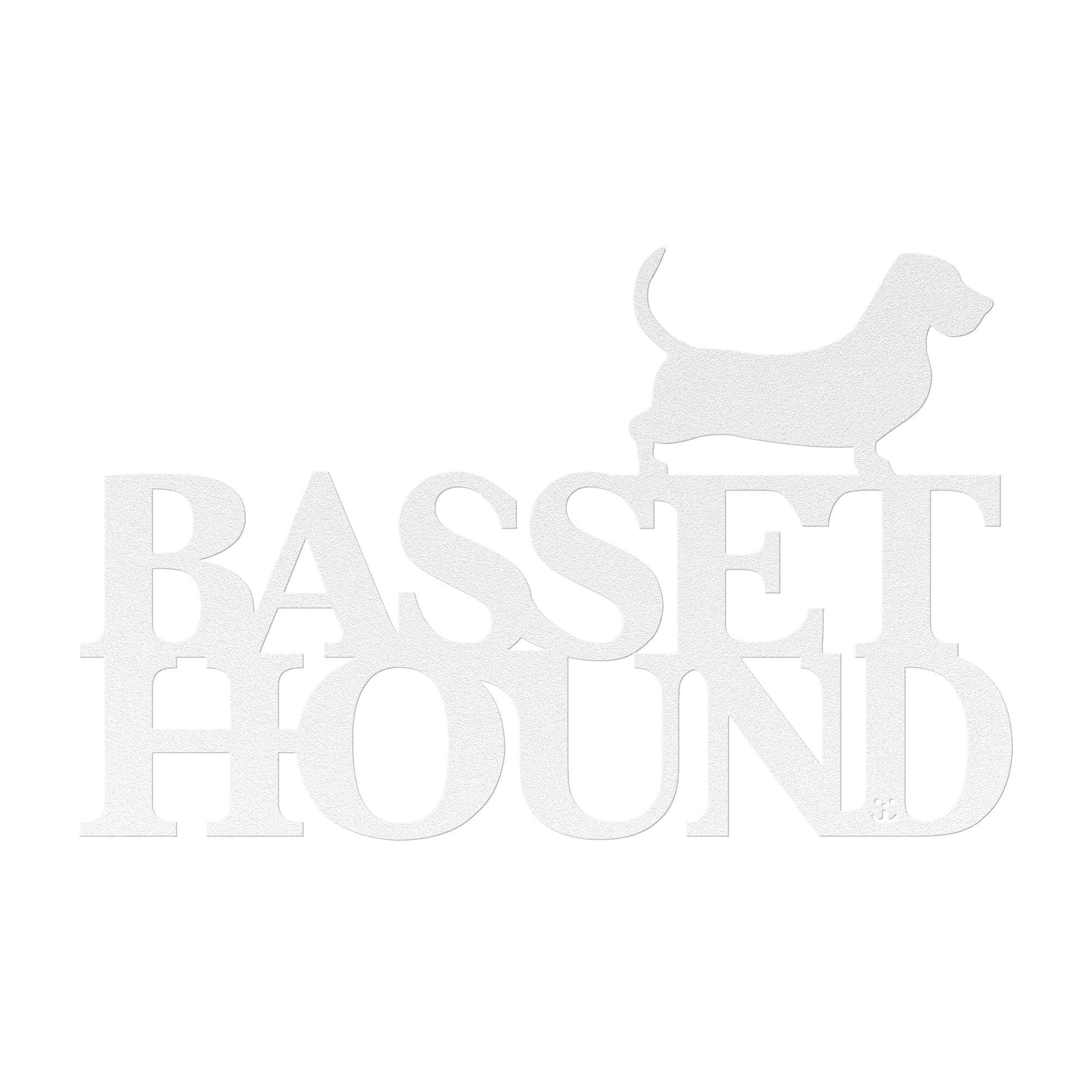 Placa de metal Basset Hound - Identidade i-animals