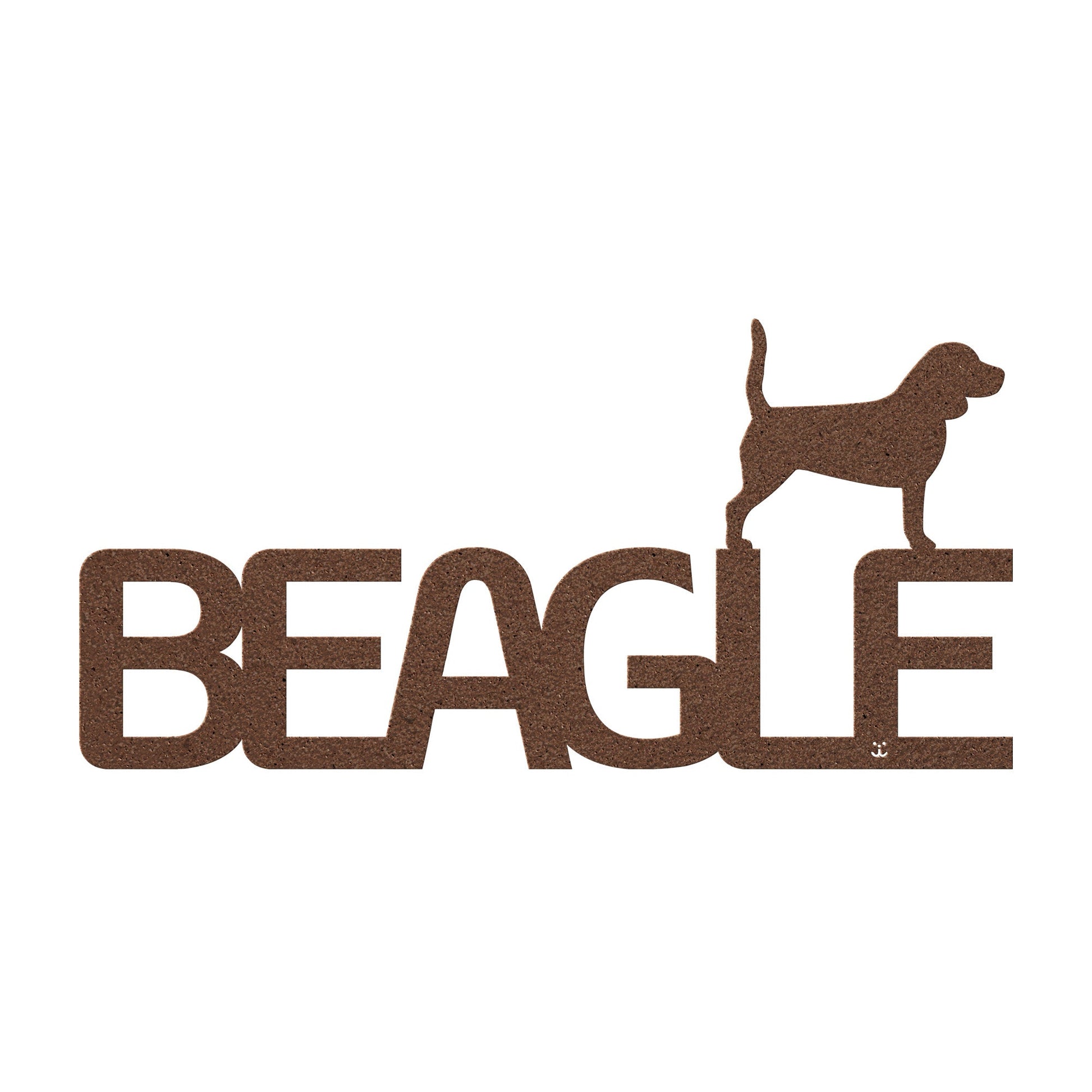 Placa de metal Beagle - Identidade i-animals