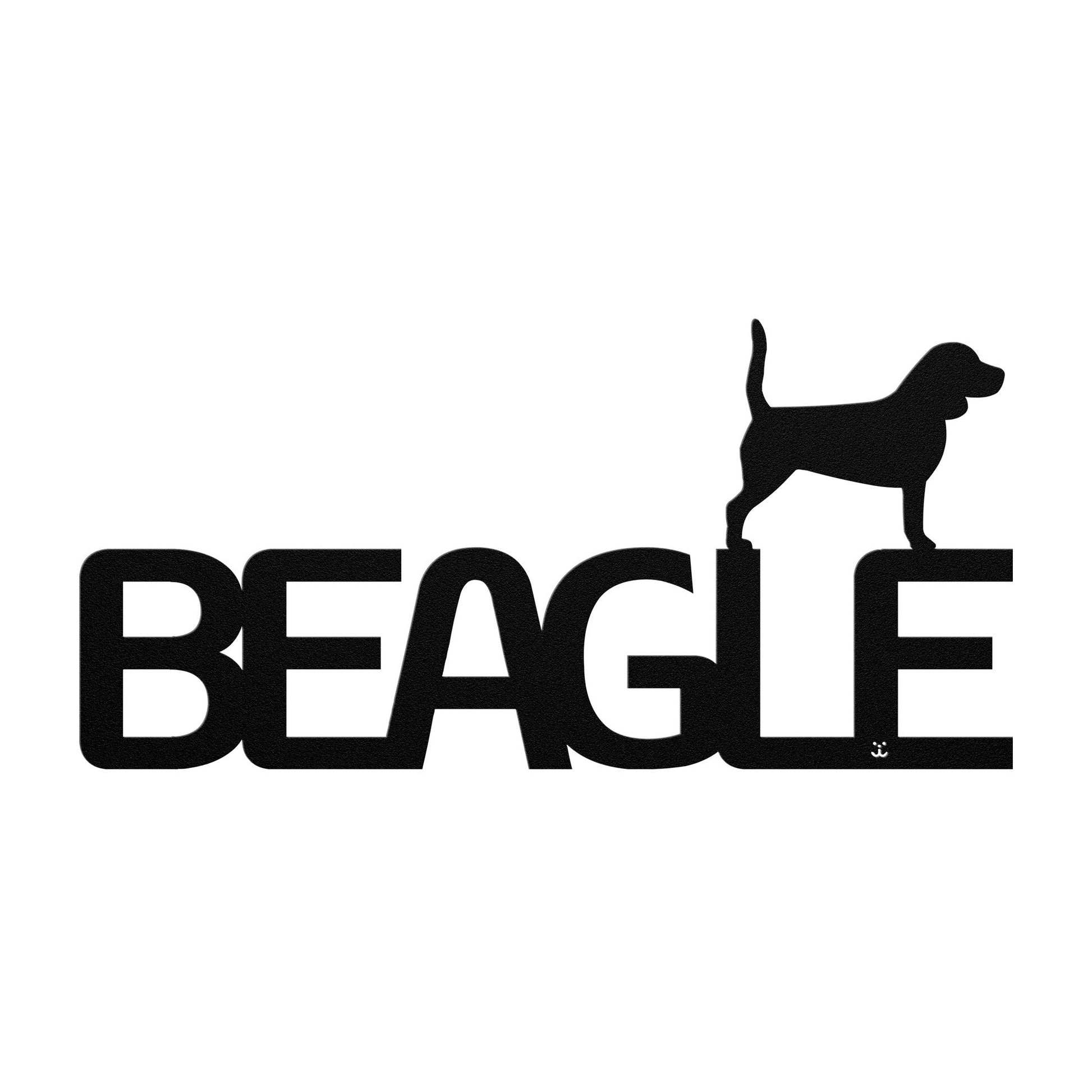 Placa de metal Beagle - Identidade i-animals