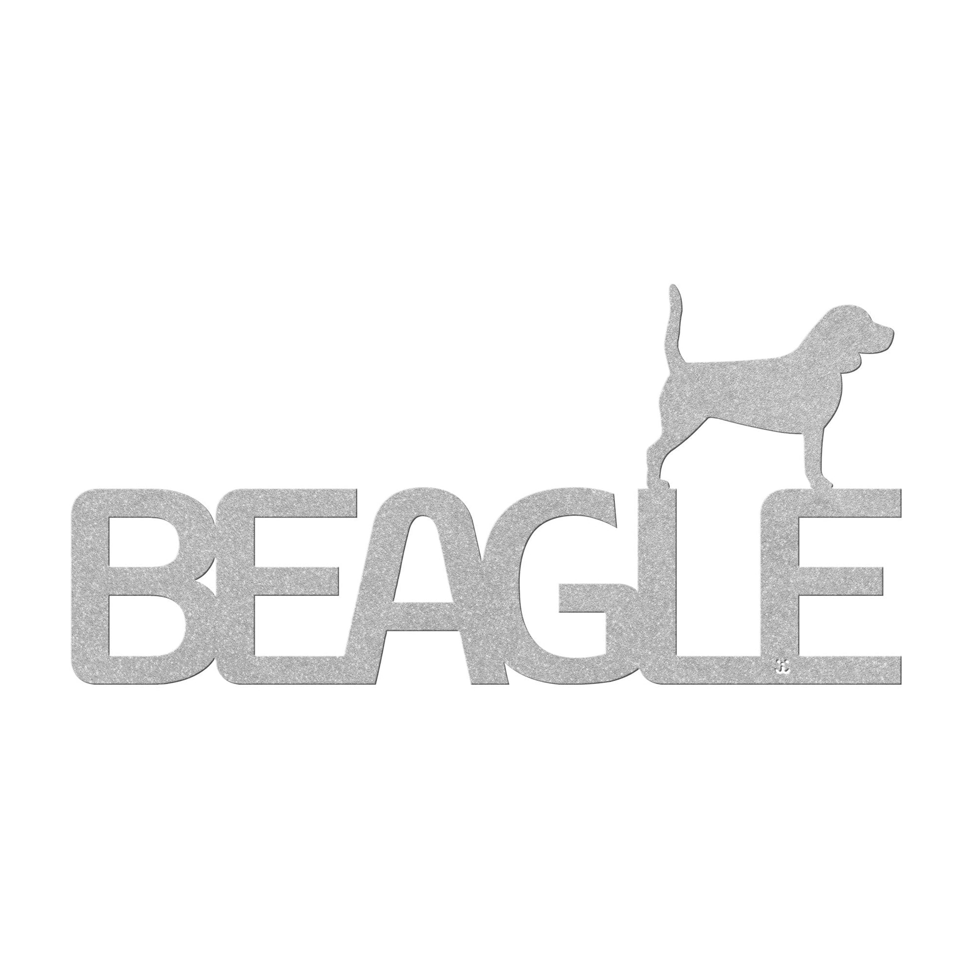 Placa de metal Beagle - Identidade i-animals