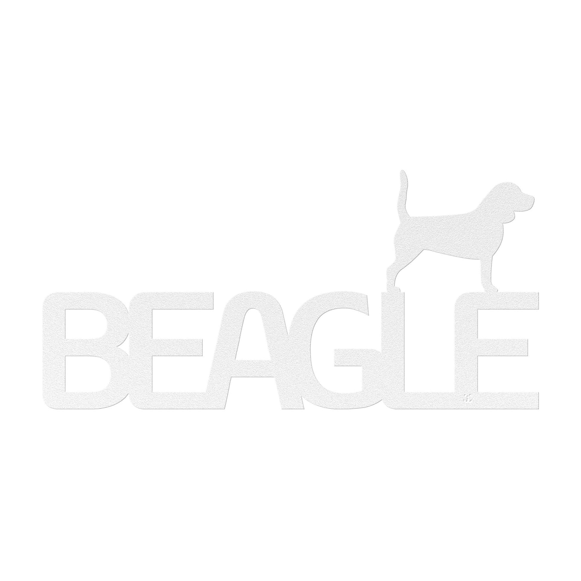 Placa de metal Beagle - Identidade i-animals
