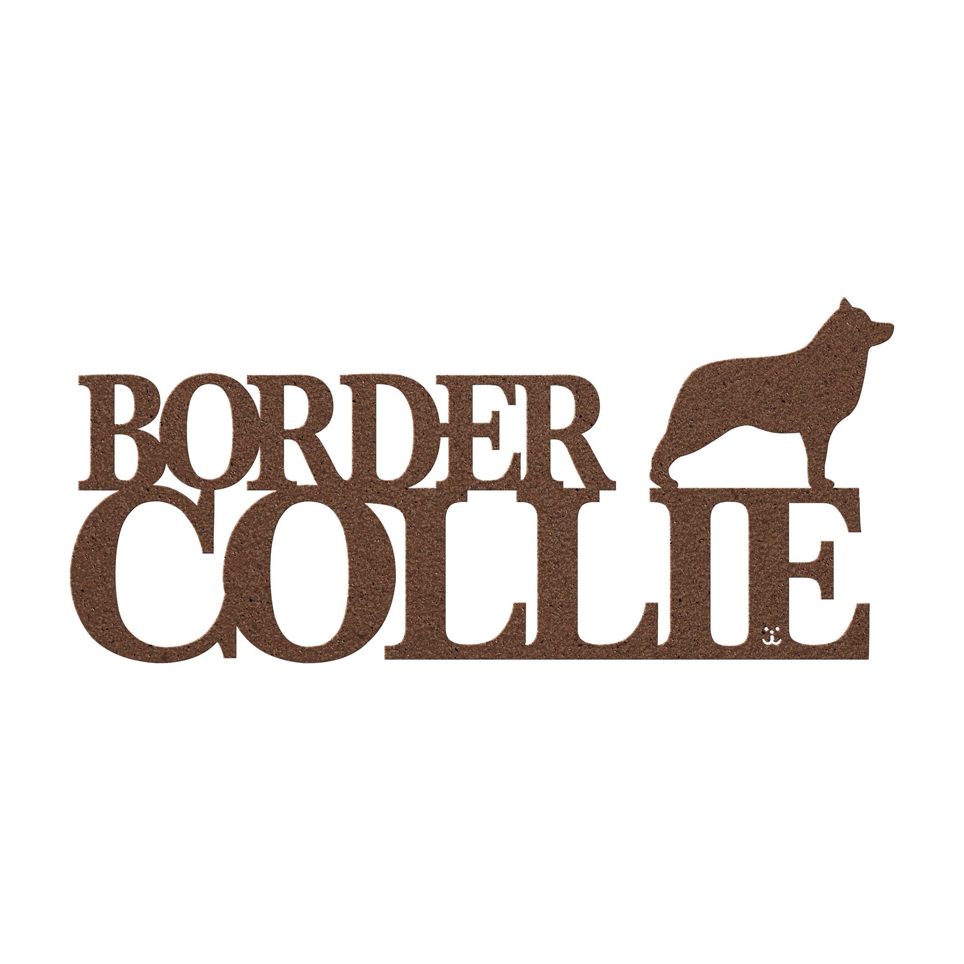 Placa de metal Border Collie - Identidade i-animals