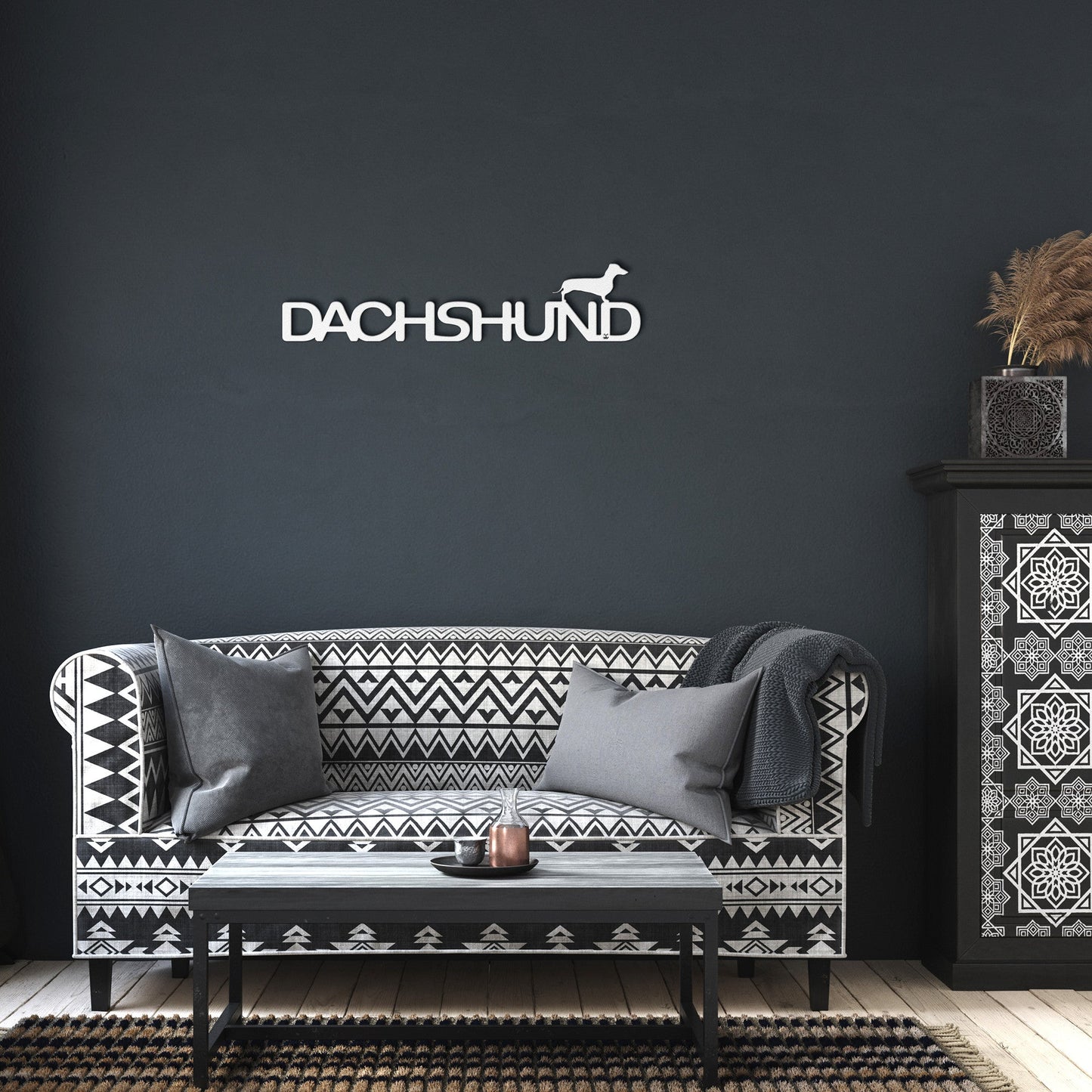 Placa de metal Dachshund - Identidade i-animals