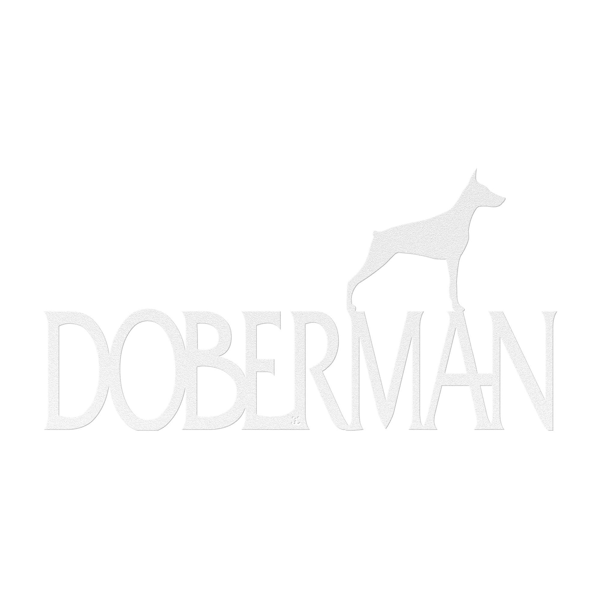 Placa de metal Doberman - Identidade i-animals