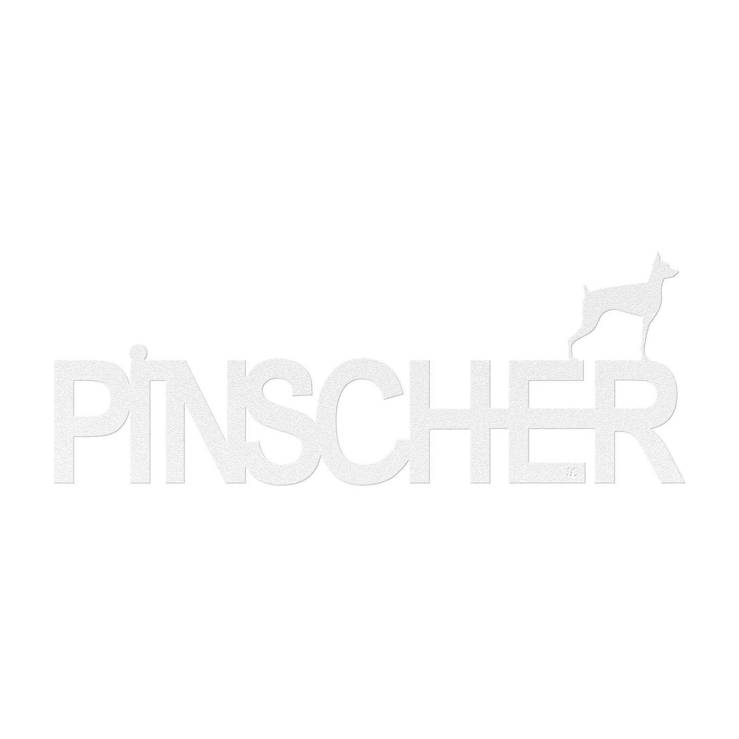 Placa de metal Pinscher - Identidade i-animals