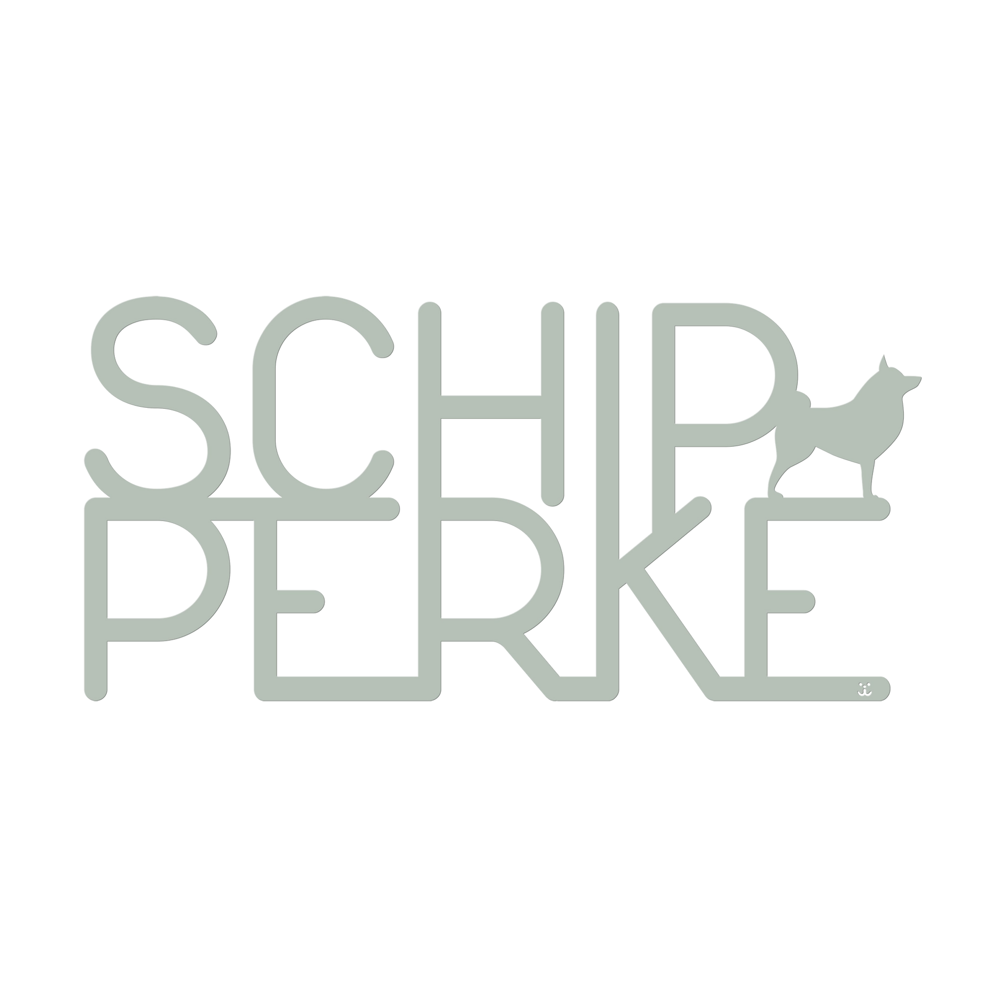 Placa de metal Schipperke - Identidade i-animals