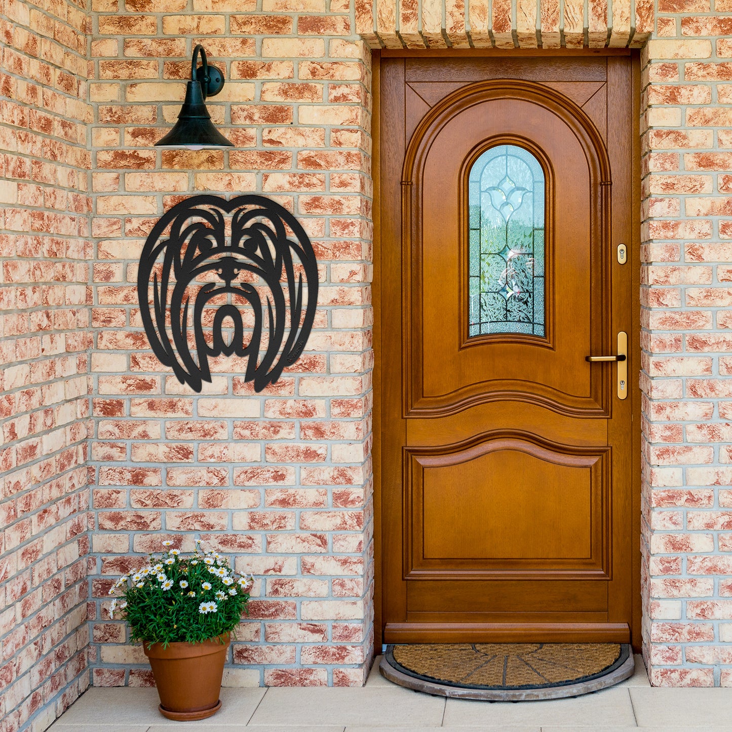 Lhasa Apso Cut Metal - Tribal