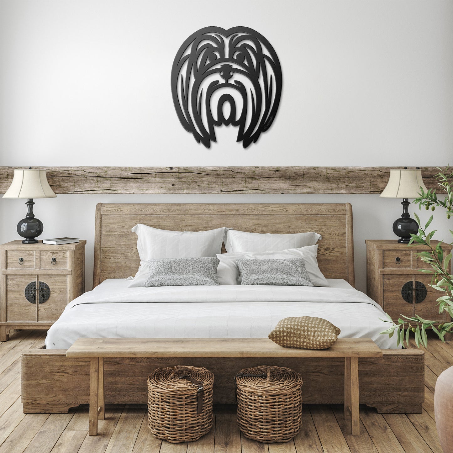 Lhasa Apso Cut Metal - Tribal