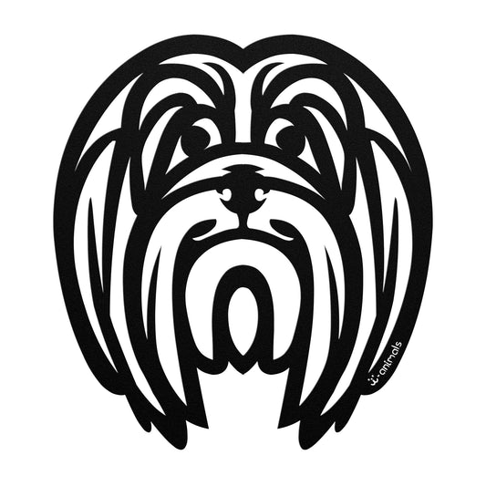 Lhasa Apso Cut Metal - Tribal