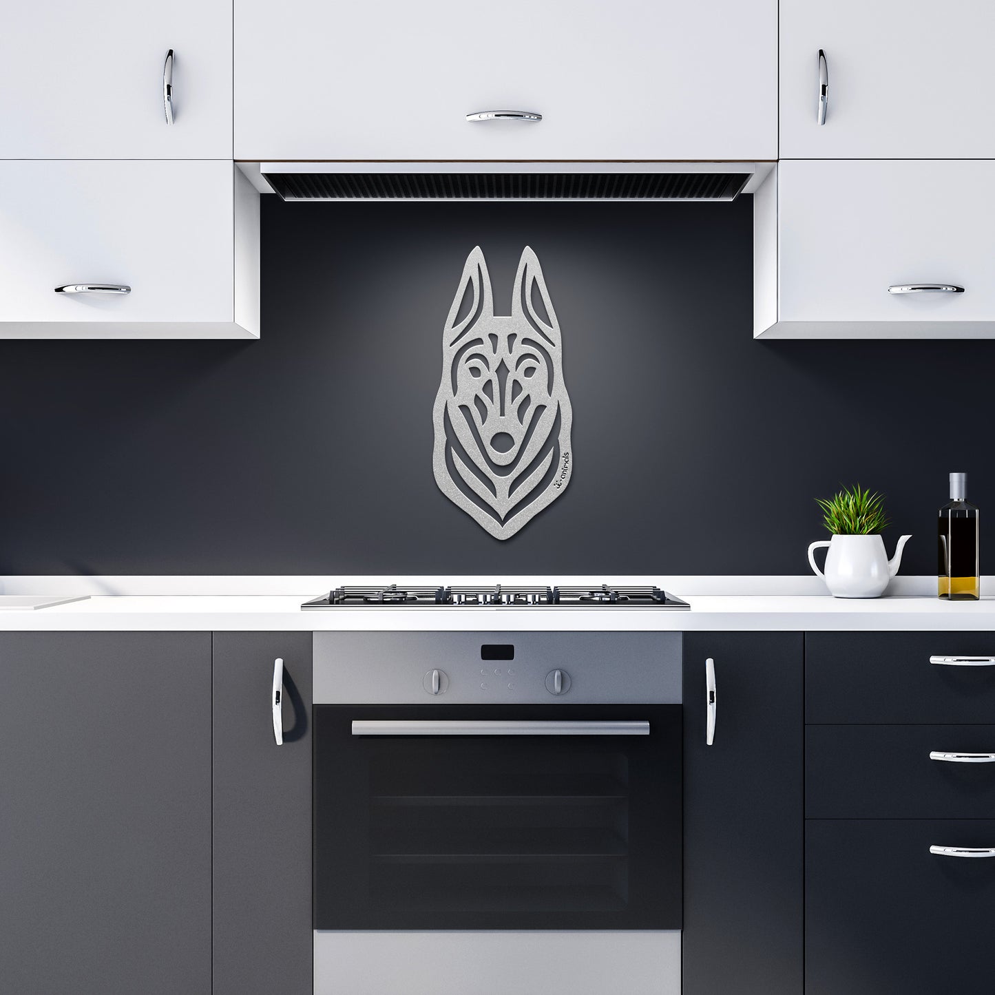 Malinois Cut Metal - Tribal