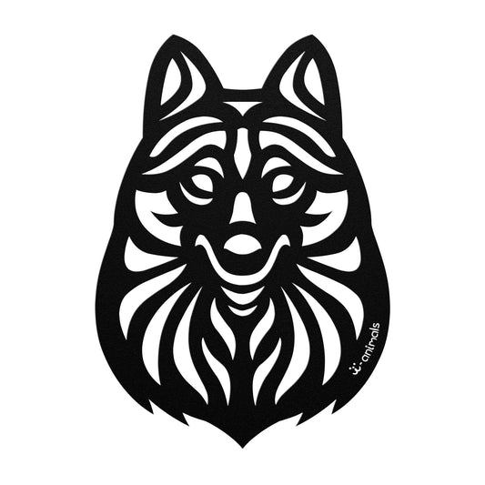 Schipperke Cut Metal - Tribal