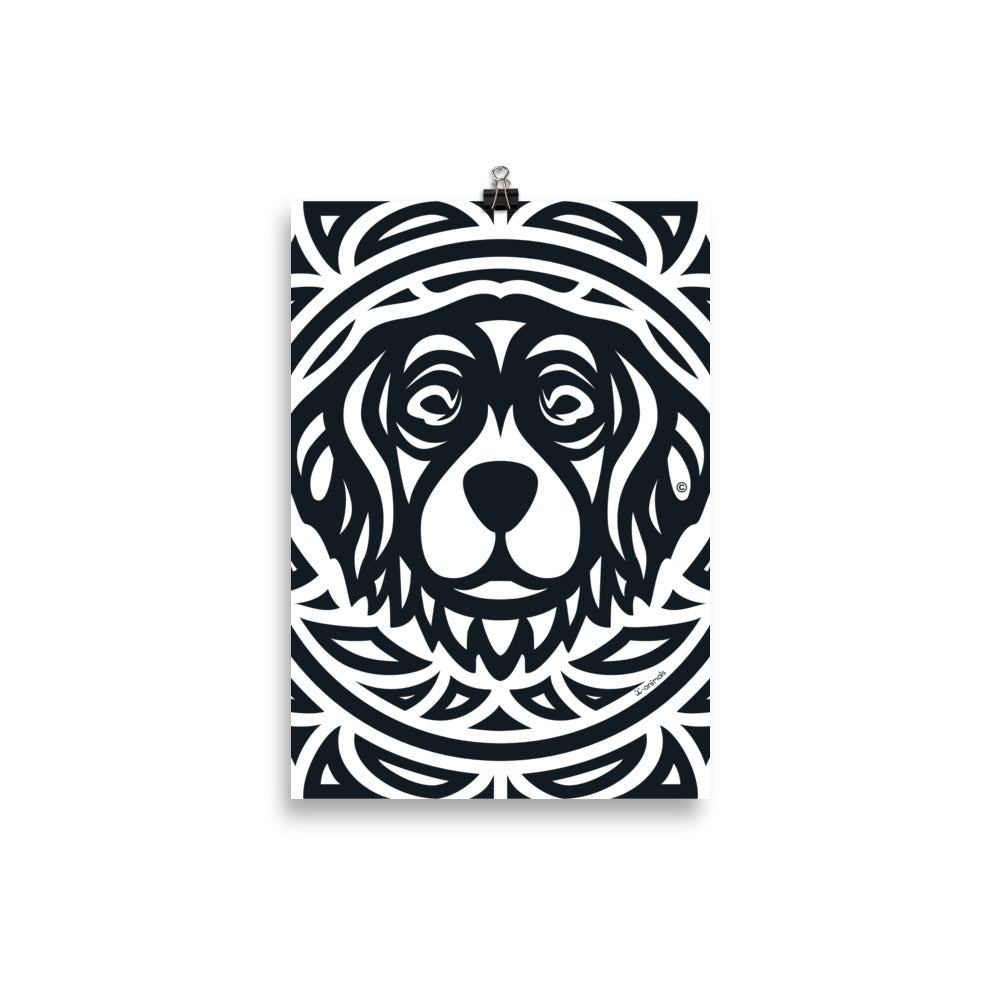Poster Golden Retriever - Tribal i-animals