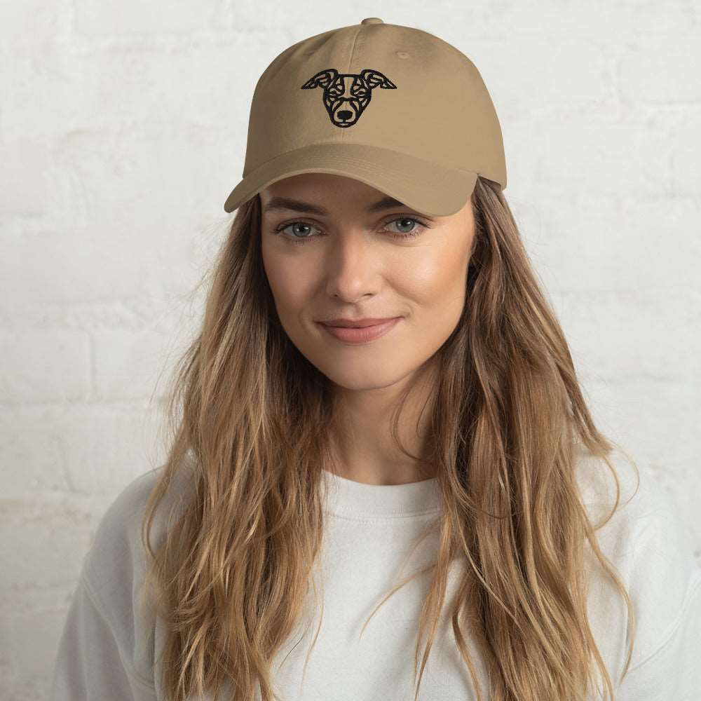 Boné Clássico Whippet - Tribal - Cores Claras - i-animals