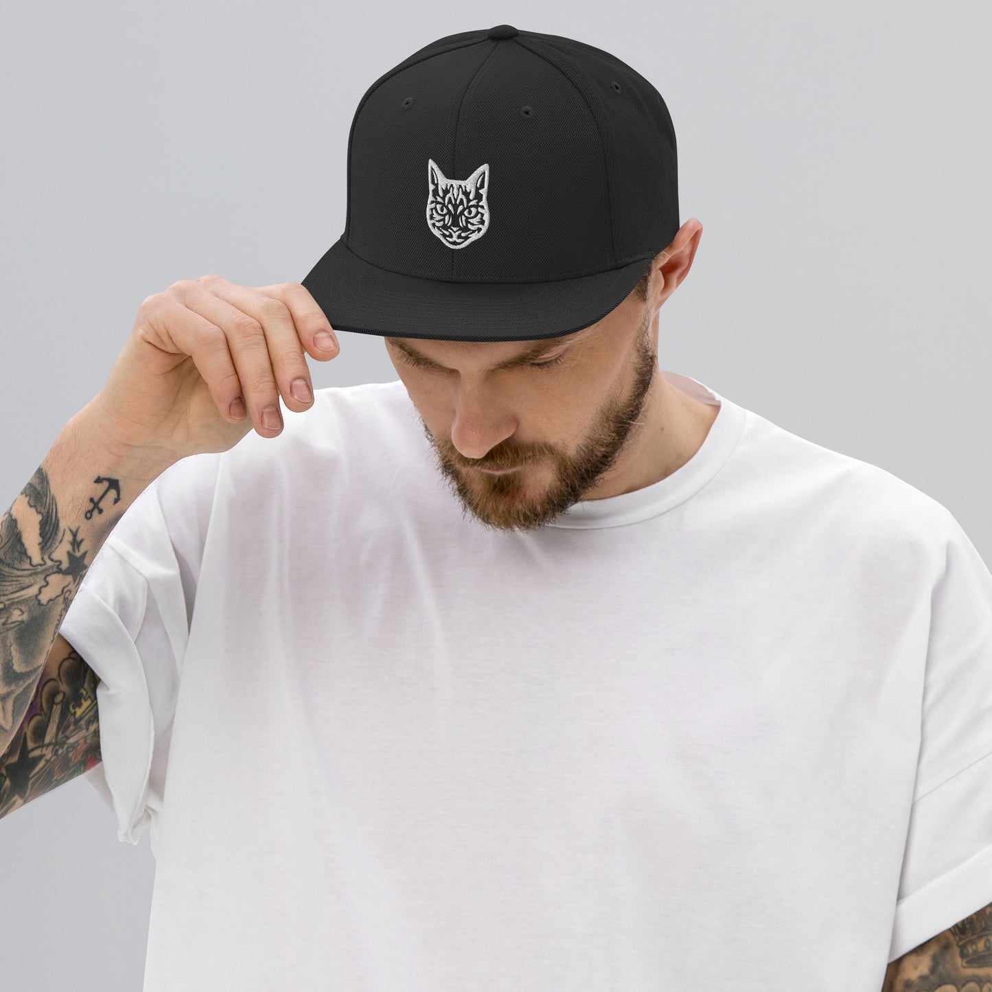 Boné Snapback Gato Tigrado - Tribal - i-animals
