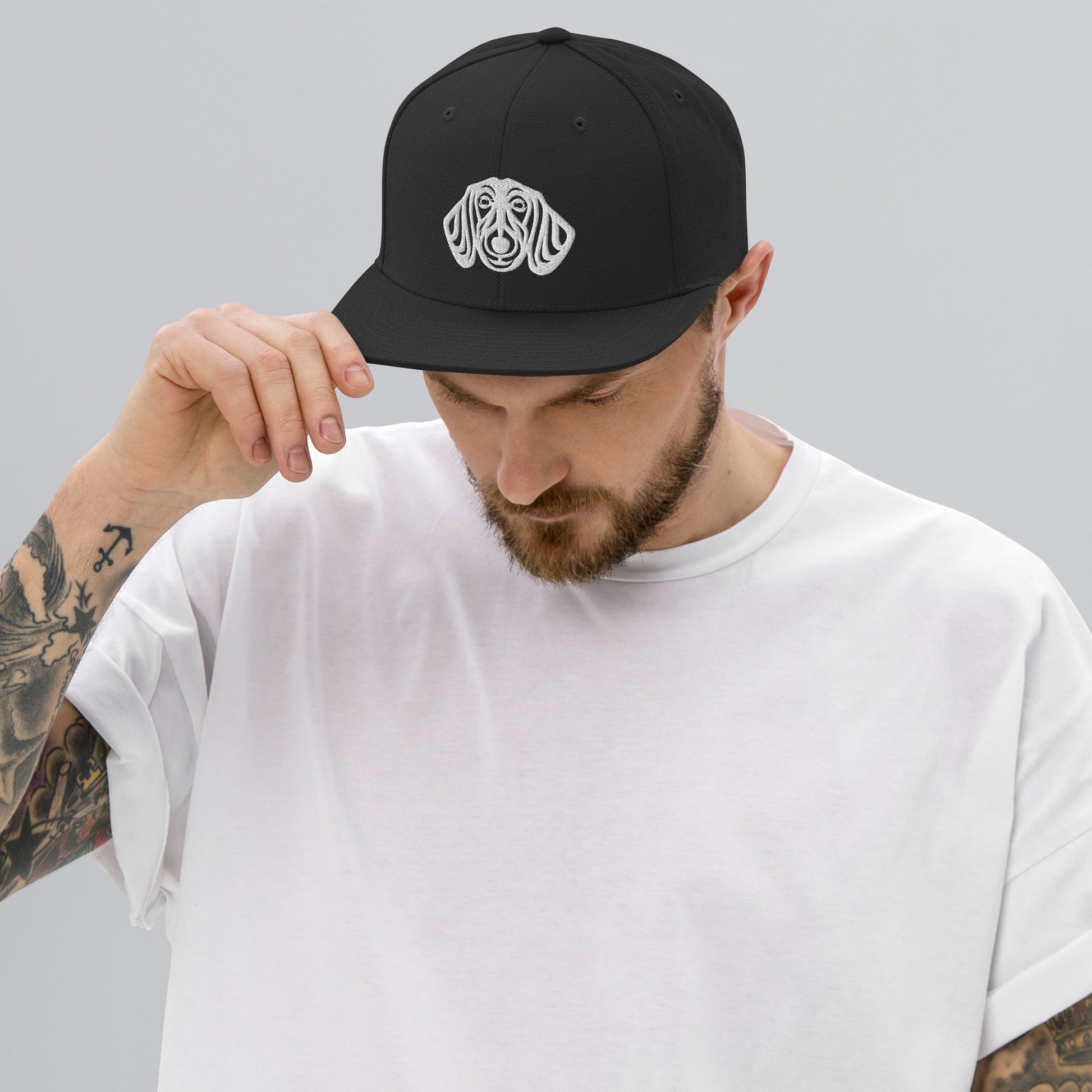 Boné Snapback Dachshund - Tribal - i-animals