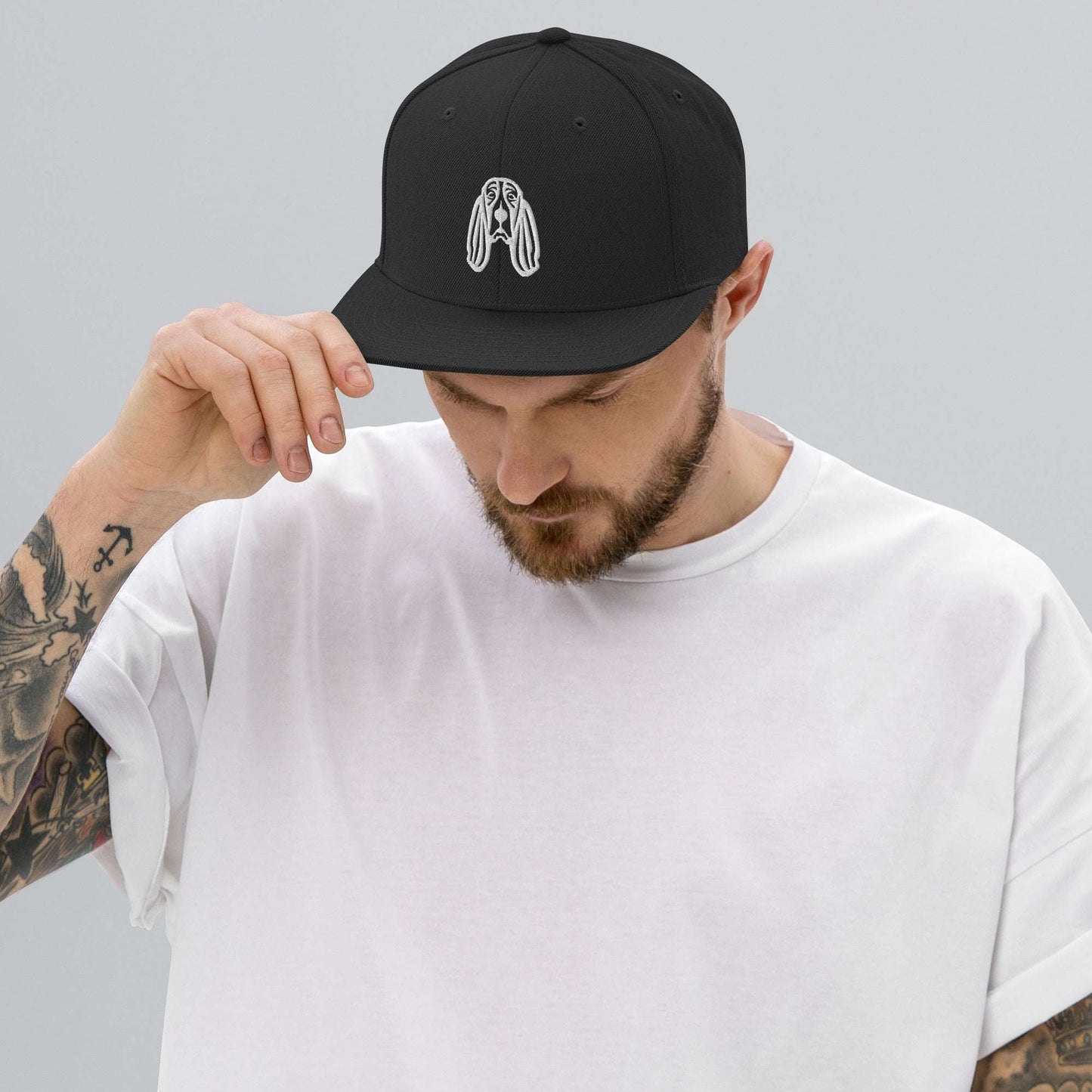 Boné Snapback Basset Hound - Tribal - i-animals