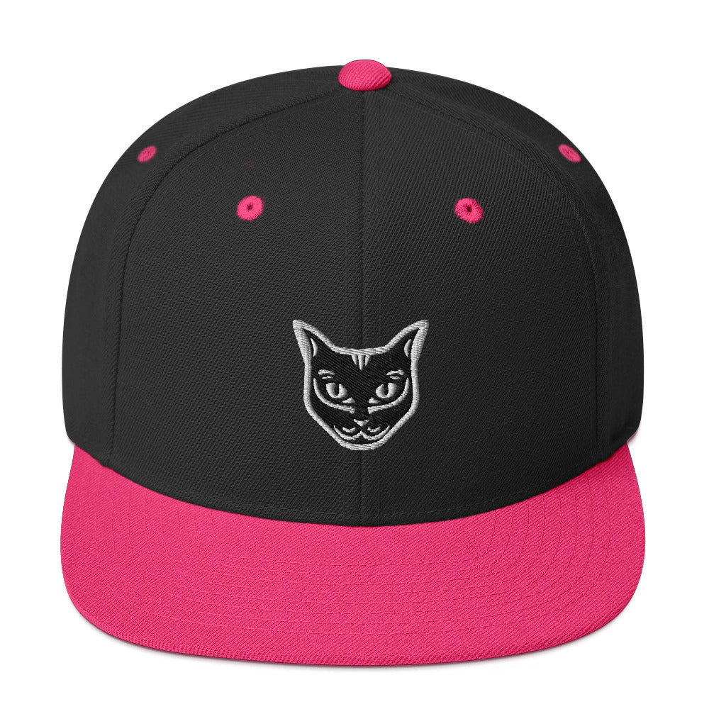 Boné Snapback Gato Preto - Tribal - i-animals