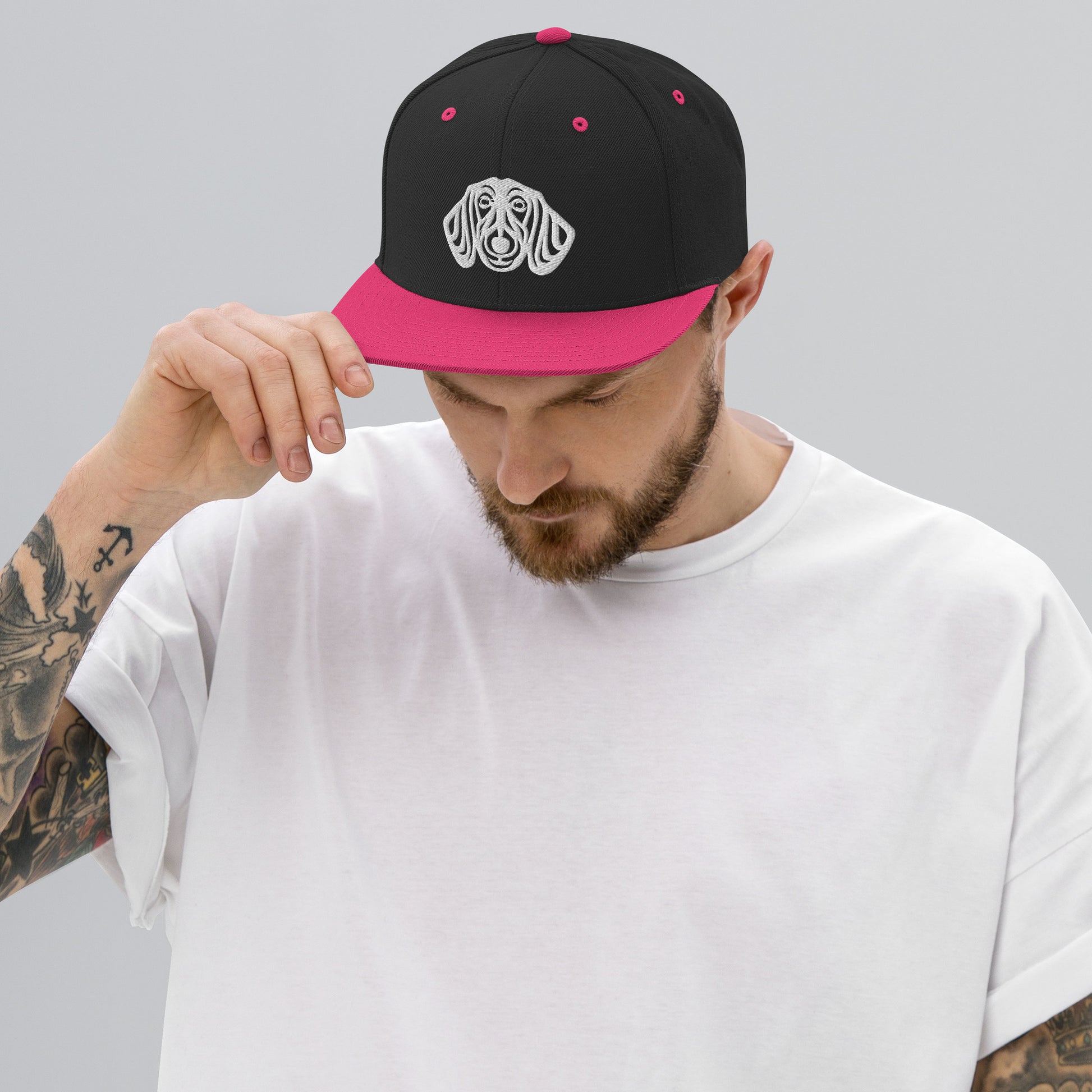 Boné Snapback Dachshund - Tribal - i-animals